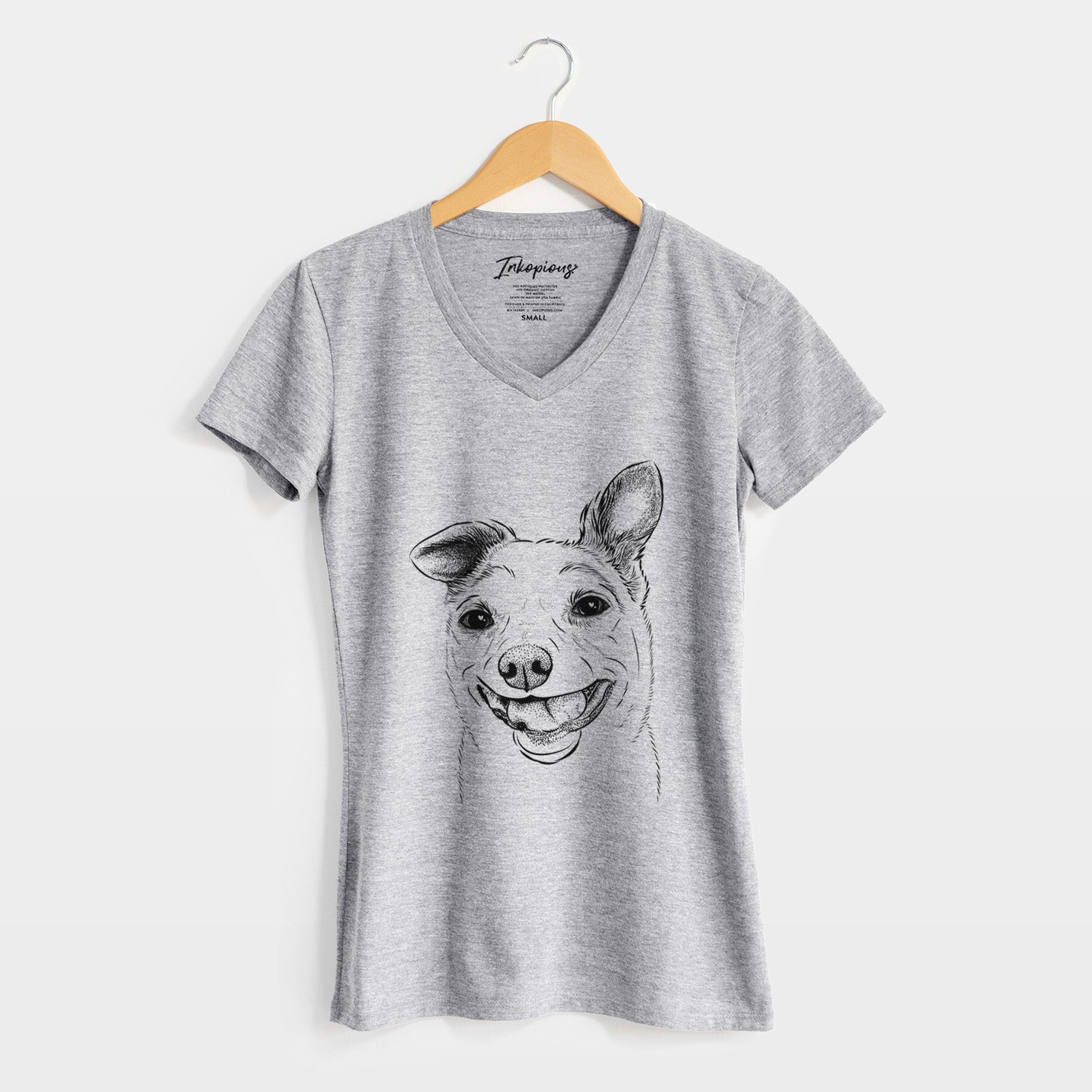 Bare Mortimer the Mixed Breed - Women's V-neck Shirt