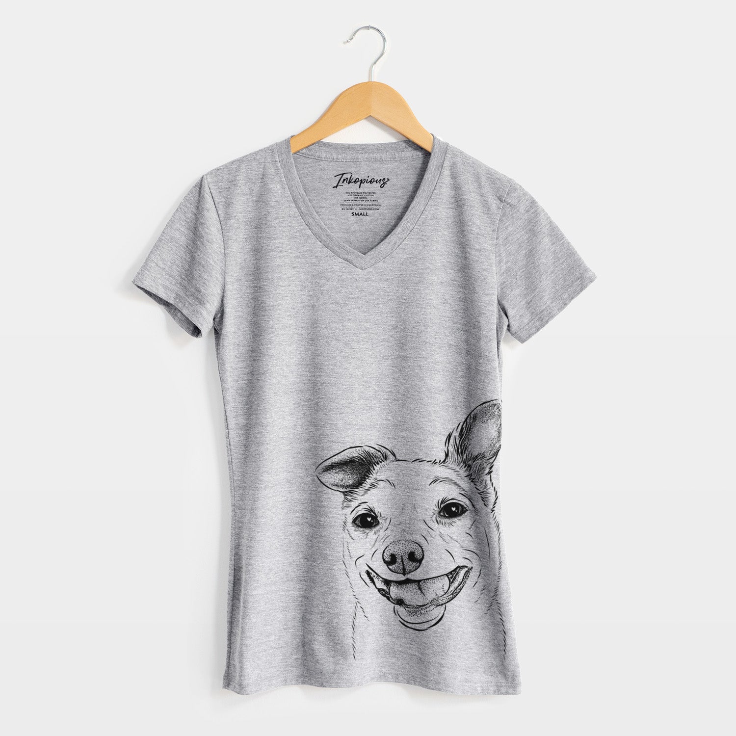 Bare Mortimer the Mixed Breed - Women's V-neck Shirt