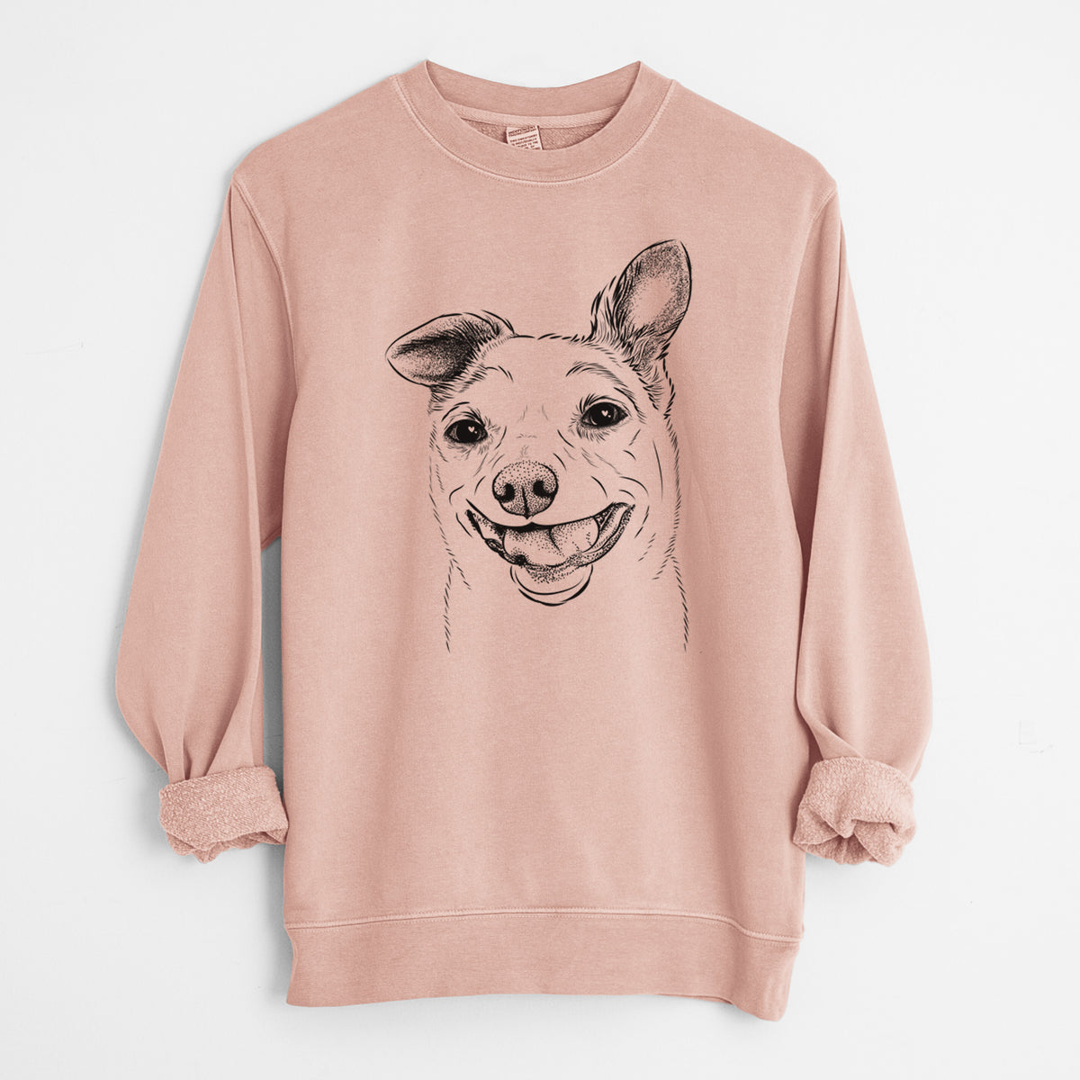 Bare Mortimer the Mixed Breed - Unisex Pigment Dyed Crew Sweatshirt