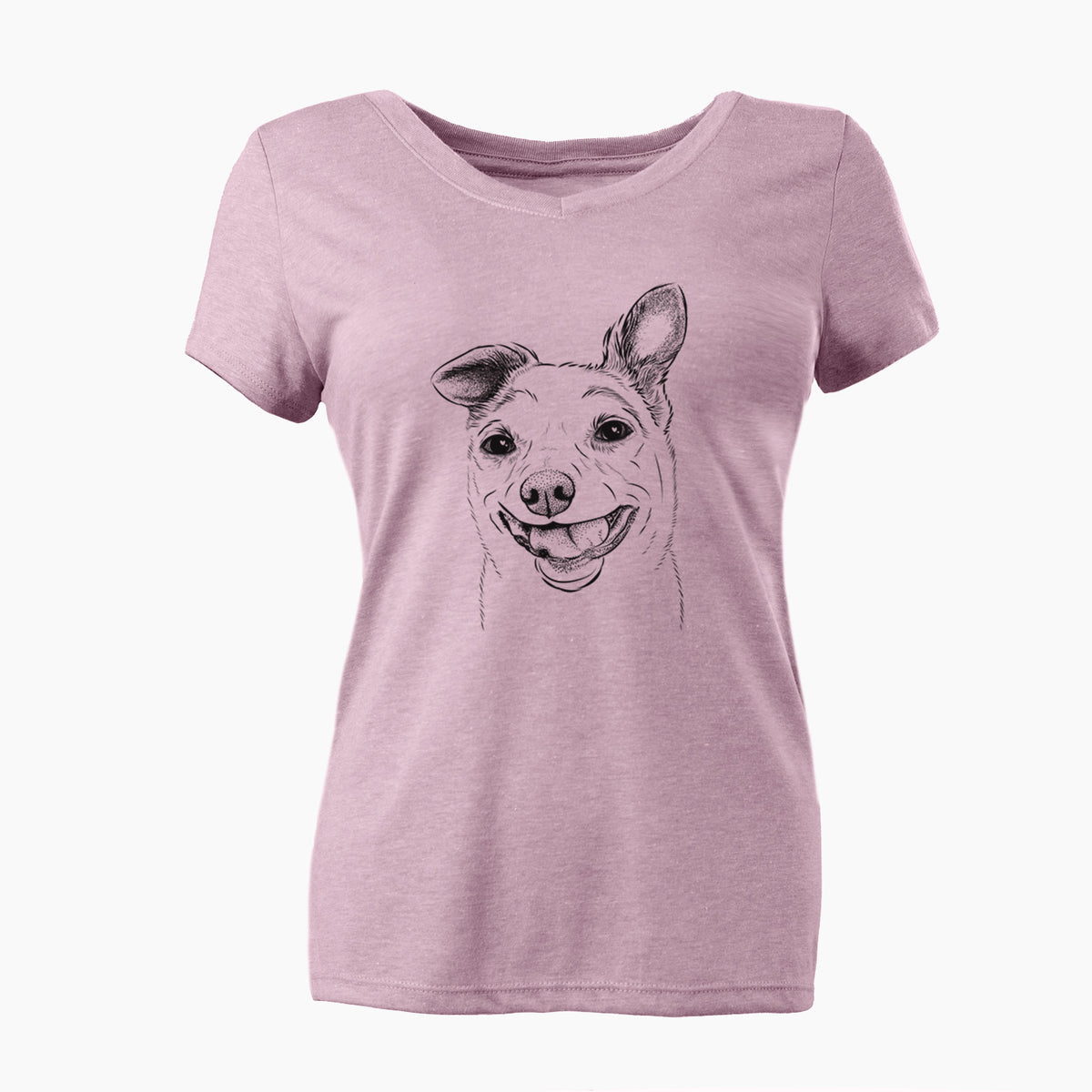 Bare Mortimer the Mixed Breed - Women's V-neck Shirt
