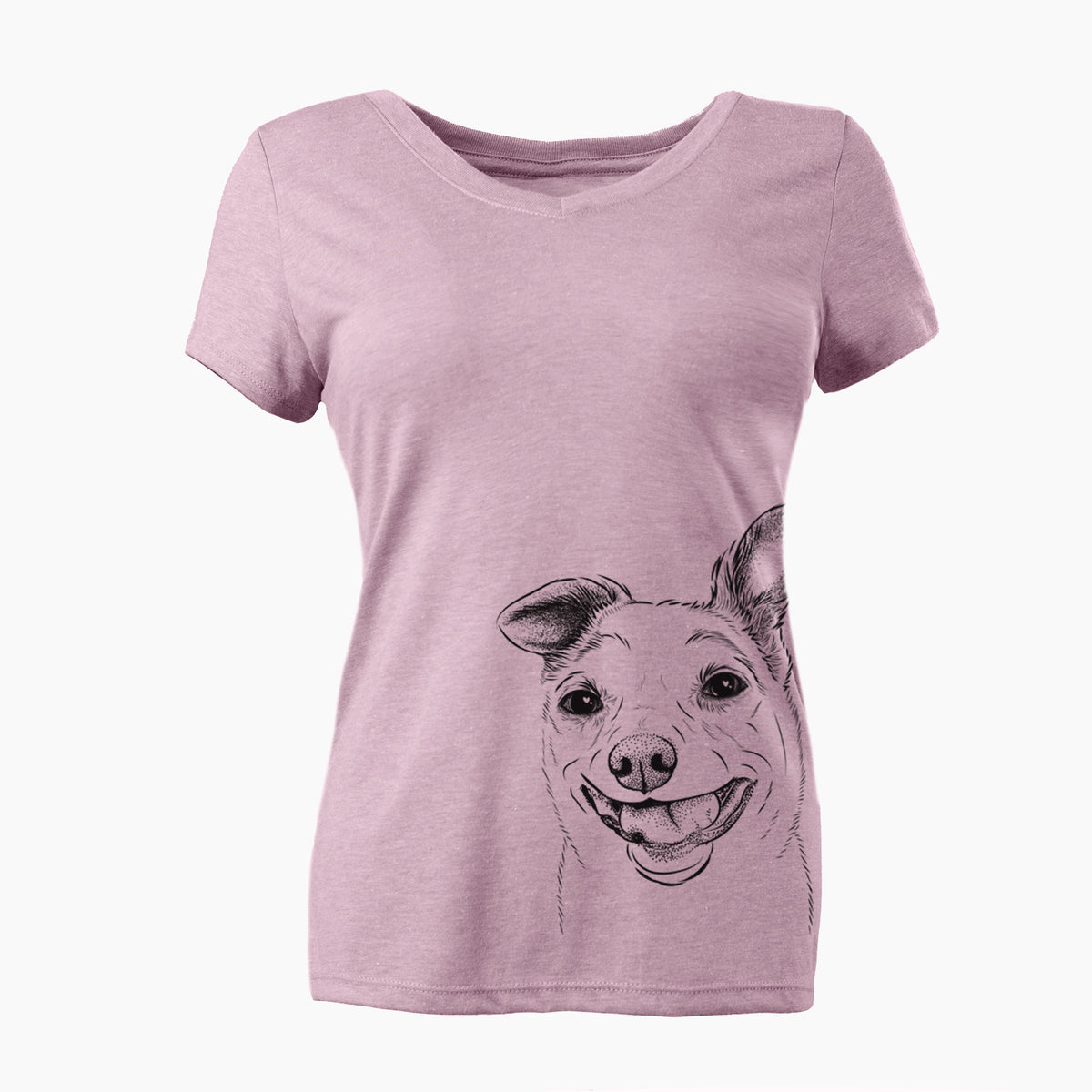 Bare Mortimer the Mixed Breed - Women's V-neck Shirt