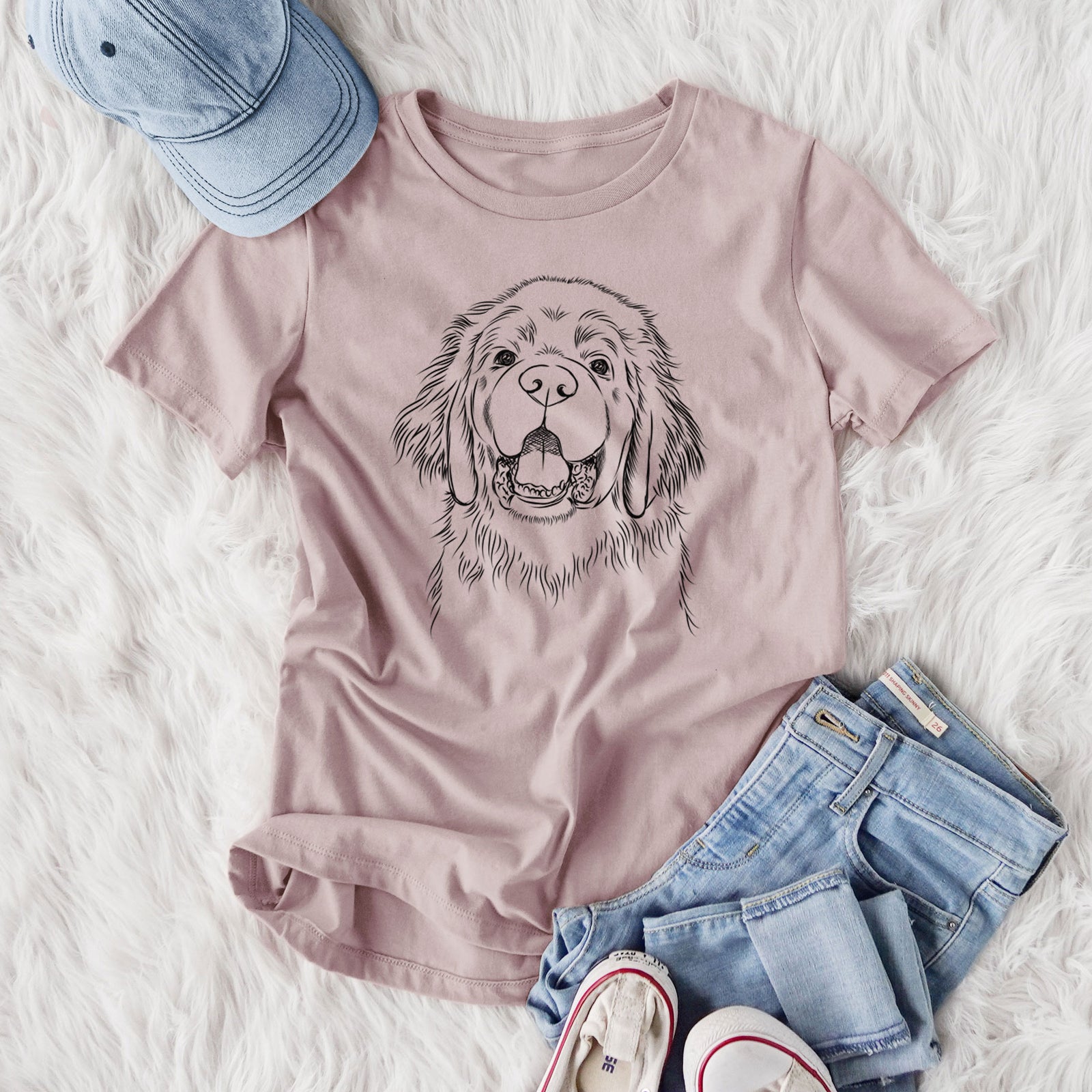 Bare Mozart the Newfoundland - Women's Lightweight Relaxed Fit 100% Cotton Crewneck