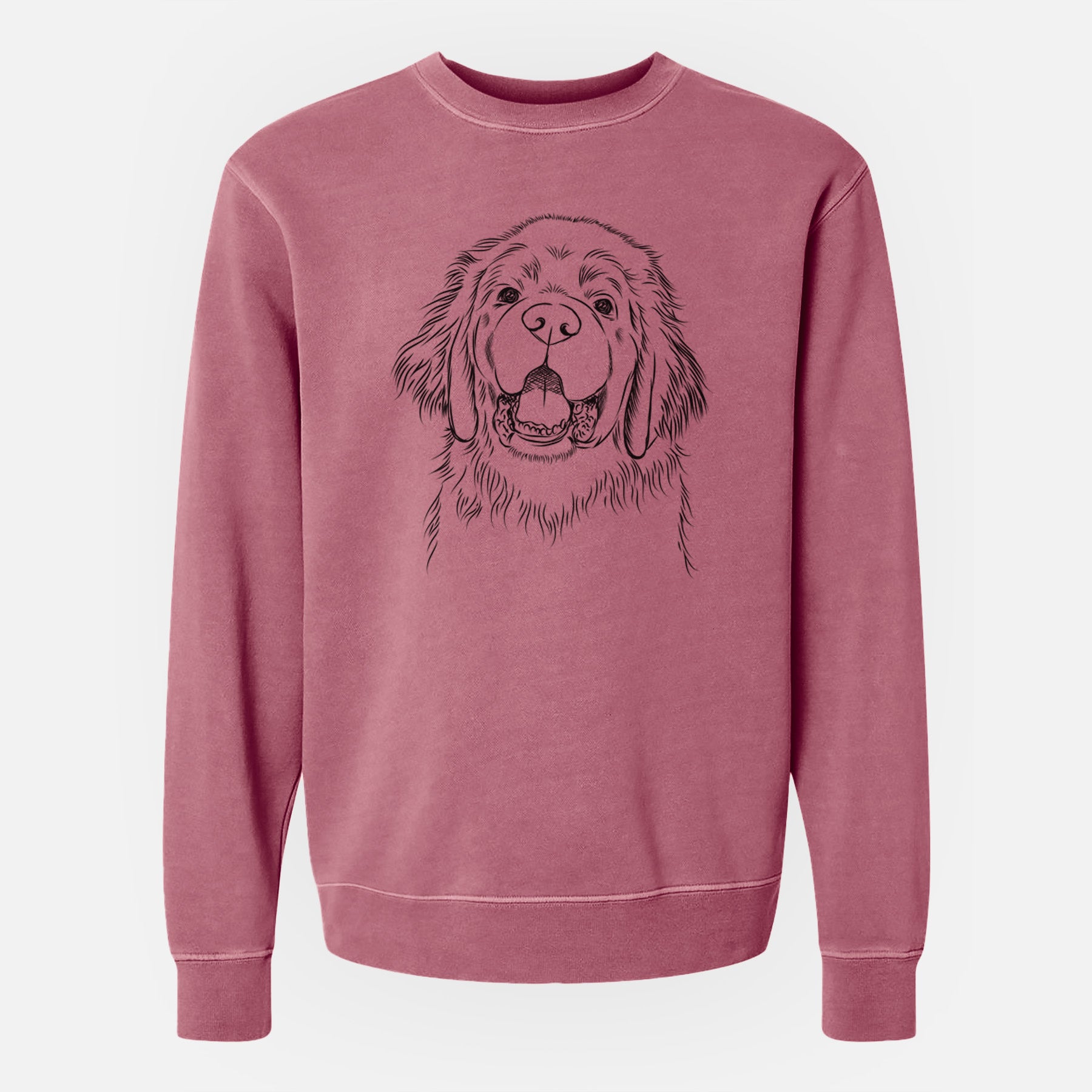 Bare Mozart the Newfoundland - Unisex Pigment Dyed Crew Sweatshirt