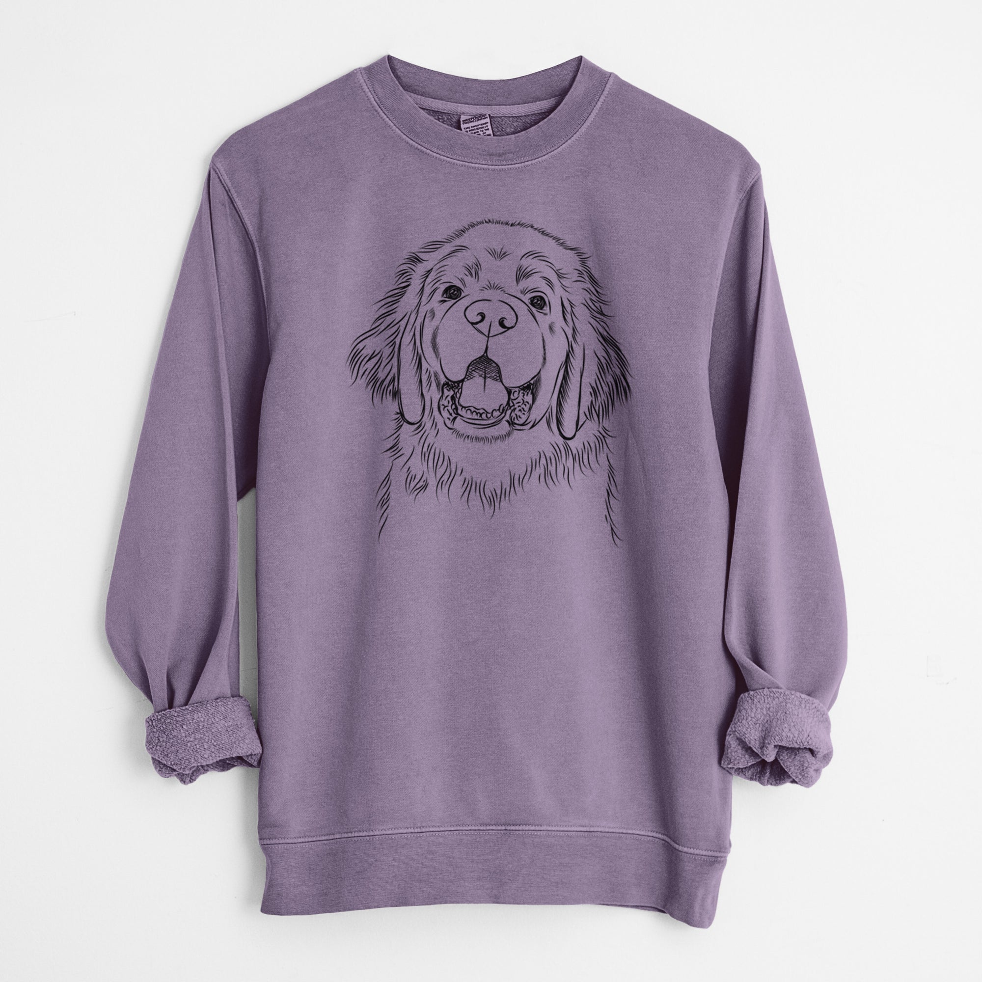 Bare Mozart the Newfoundland - Unisex Pigment Dyed Crew Sweatshirt