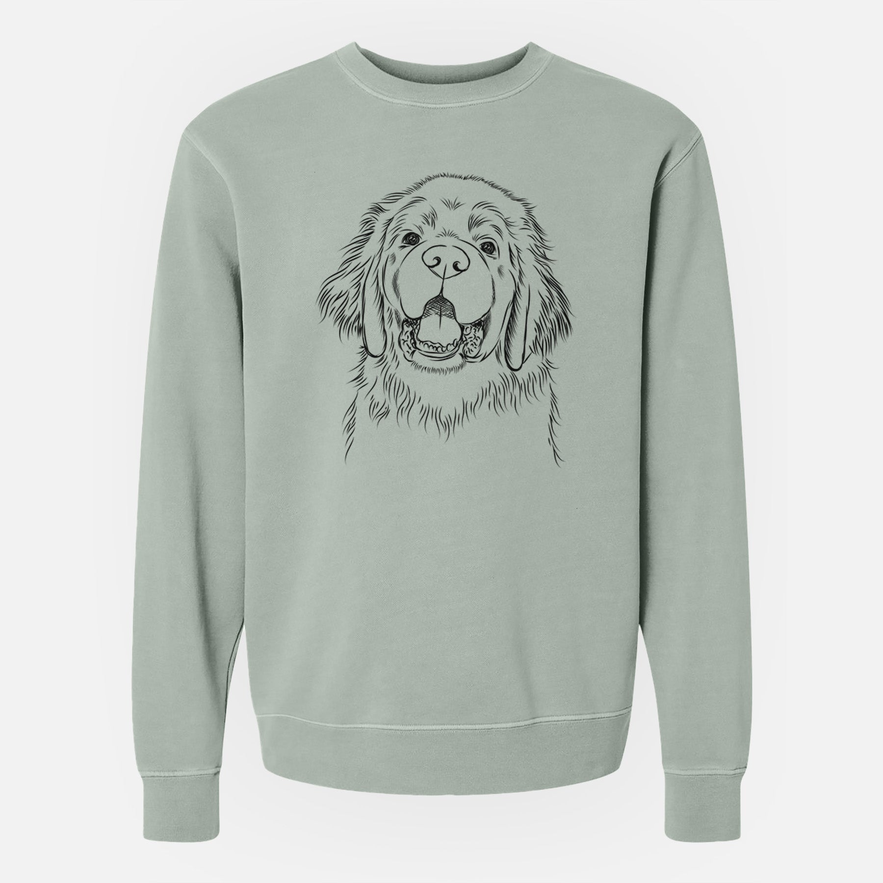 Bare Mozart the Newfoundland - Unisex Pigment Dyed Crew Sweatshirt