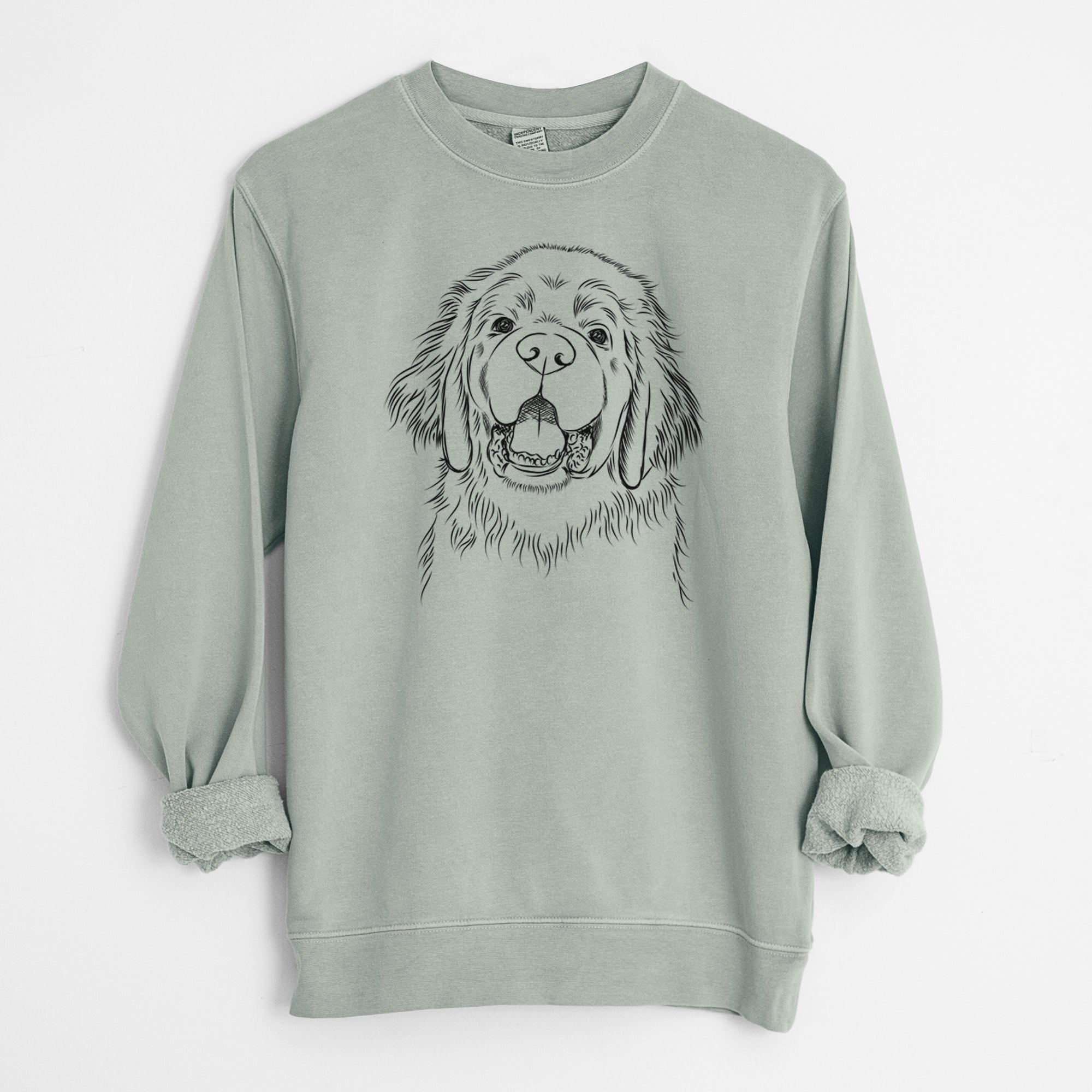 Bare Mozart the Newfoundland - Unisex Pigment Dyed Crew Sweatshirt