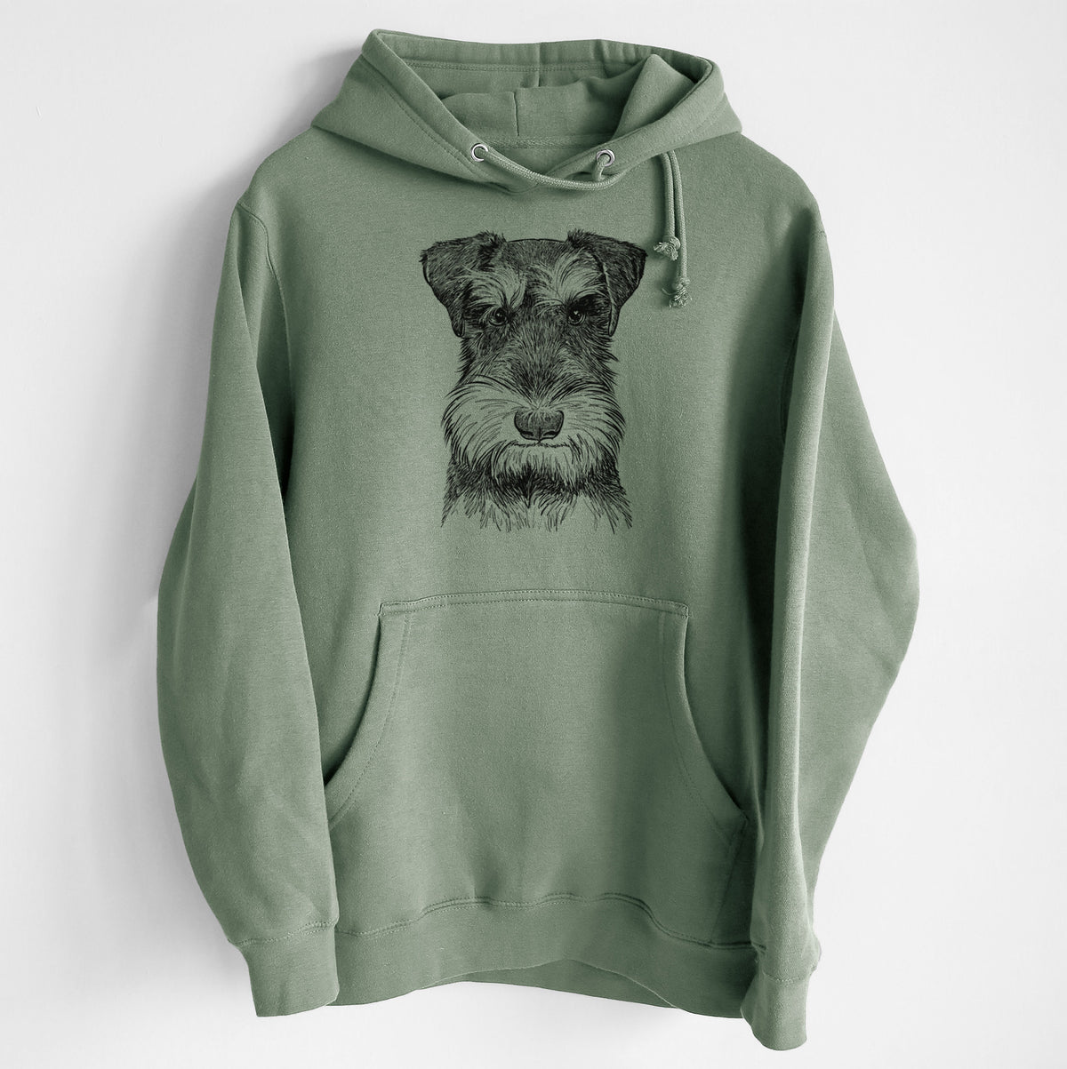 Murphy the Mini Schnauzer- Heavyweight Fleece Hoodie