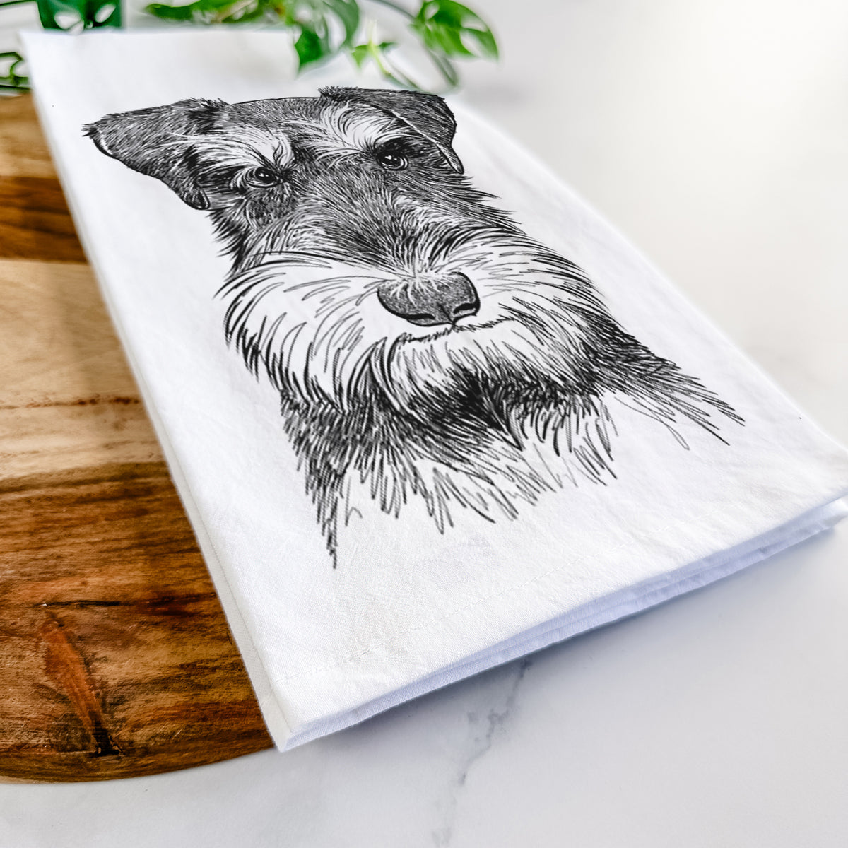 Murphy the Mini Schnauzer Tea Towel