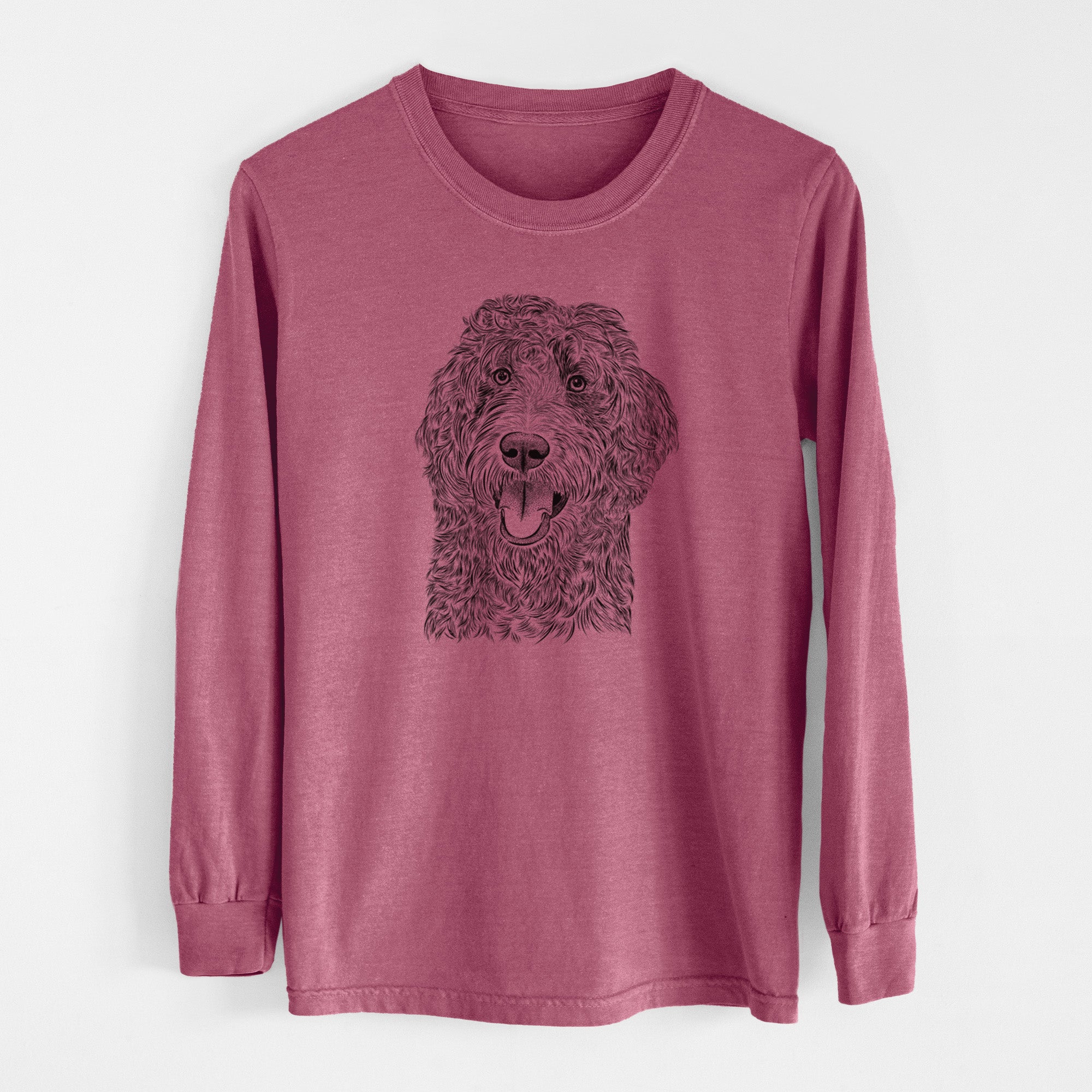 Bare Murr Dog the Labradoodle - Men's Heavyweight 100% Cotton Long Sleeve