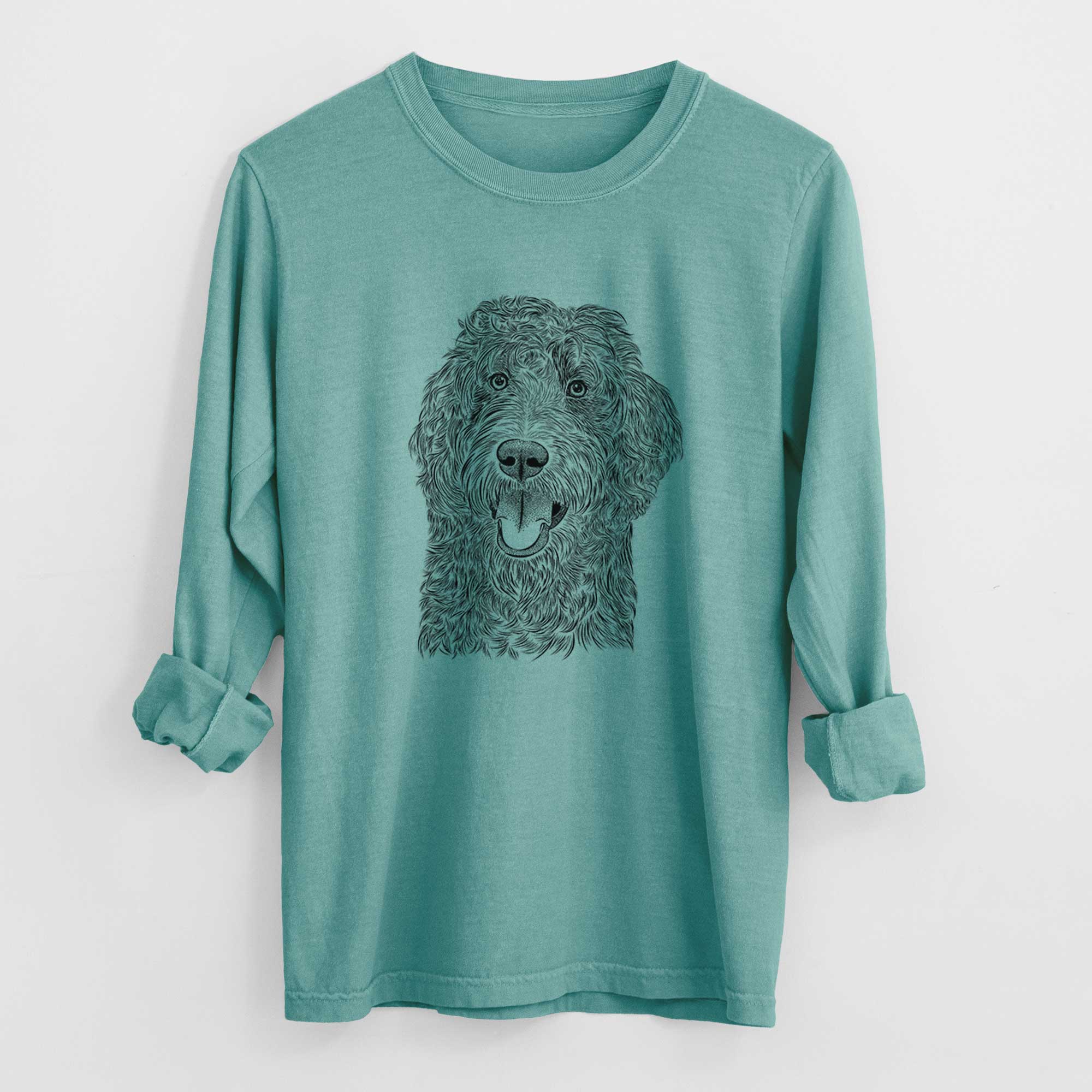 Bare Murr Dog the Labradoodle - Men's Heavyweight 100% Cotton Long Sleeve