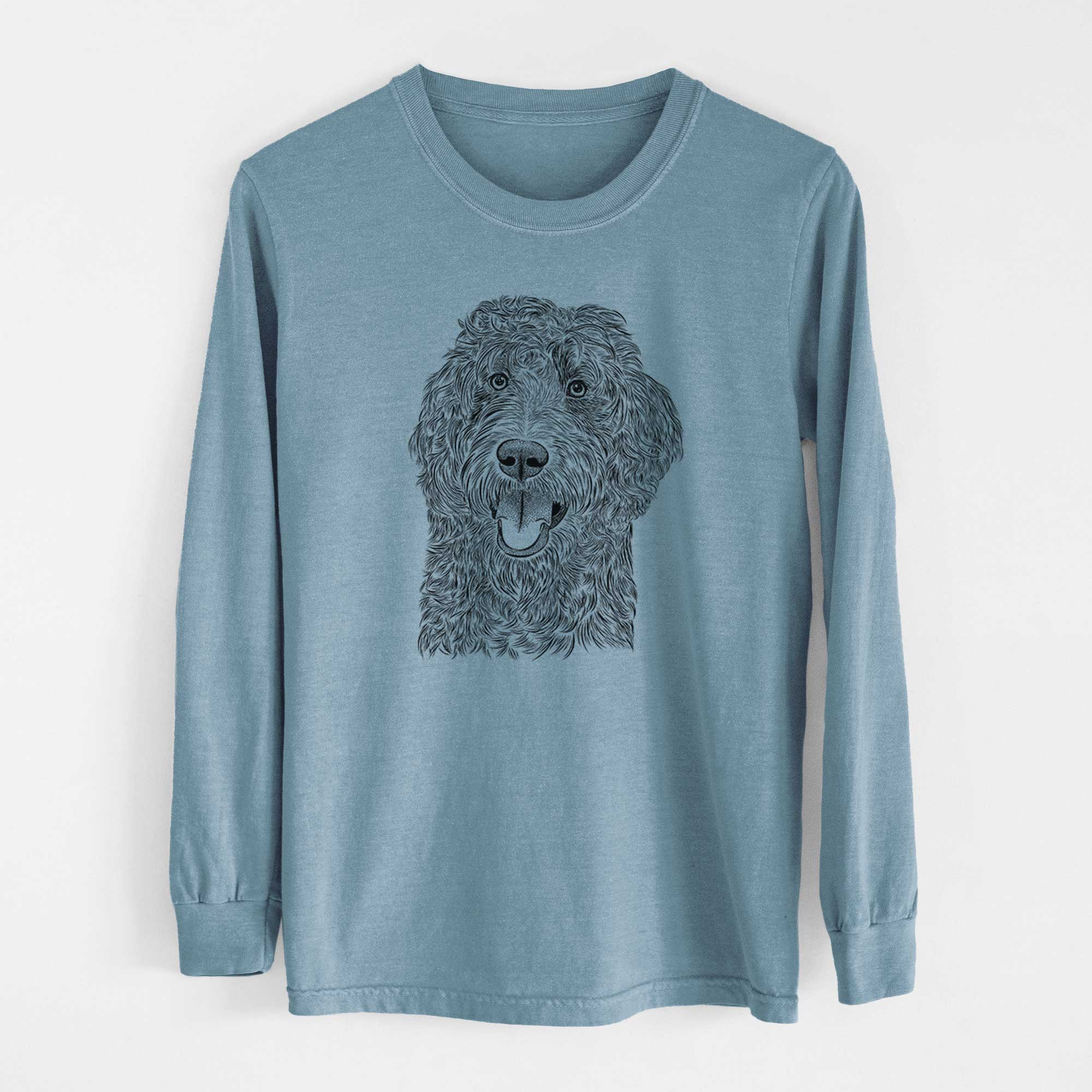 Bare Murr Dog the Labradoodle - Men's Heavyweight 100% Cotton Long Sleeve