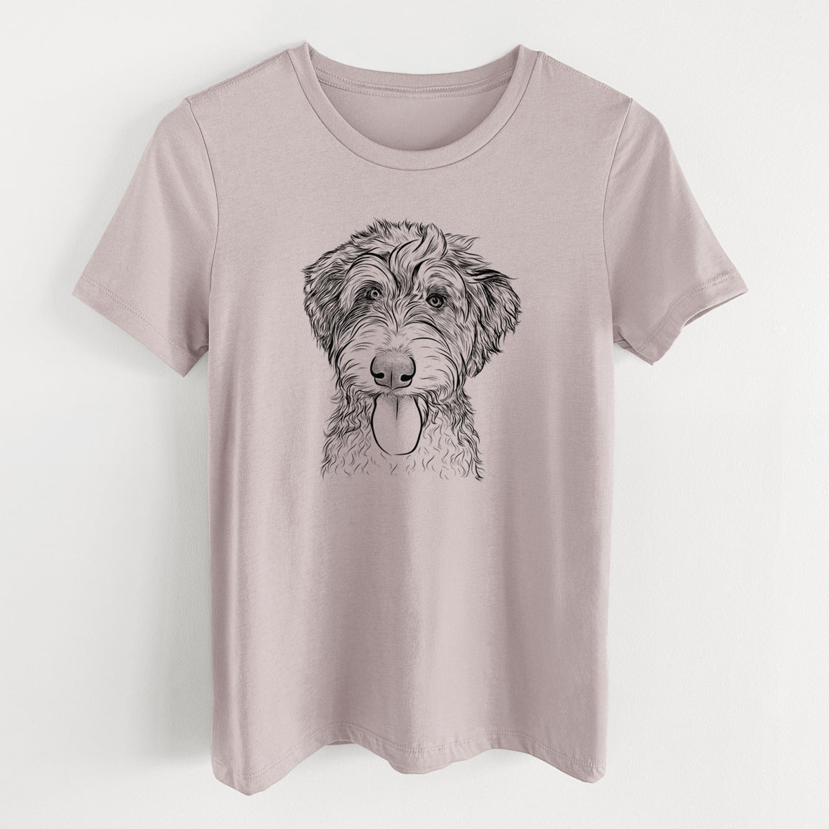 Bare Myrtle Mae the Aussiedoodle - Women's Lightweight Relaxed Fit 100% Cotton Crewneck