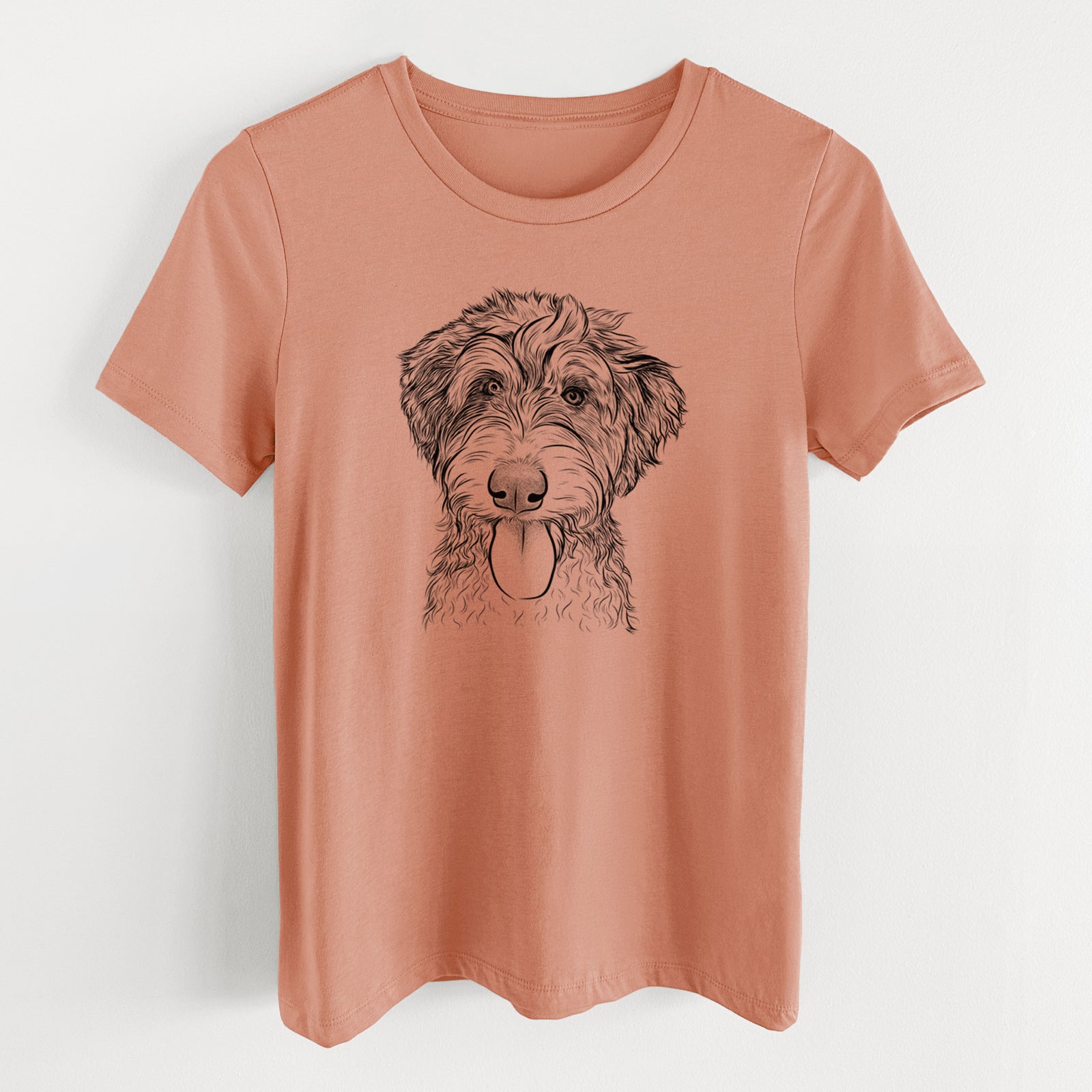 Bare Myrtle Mae the Aussiedoodle - Women's Lightweight Relaxed Fit 100% Cotton Crewneck