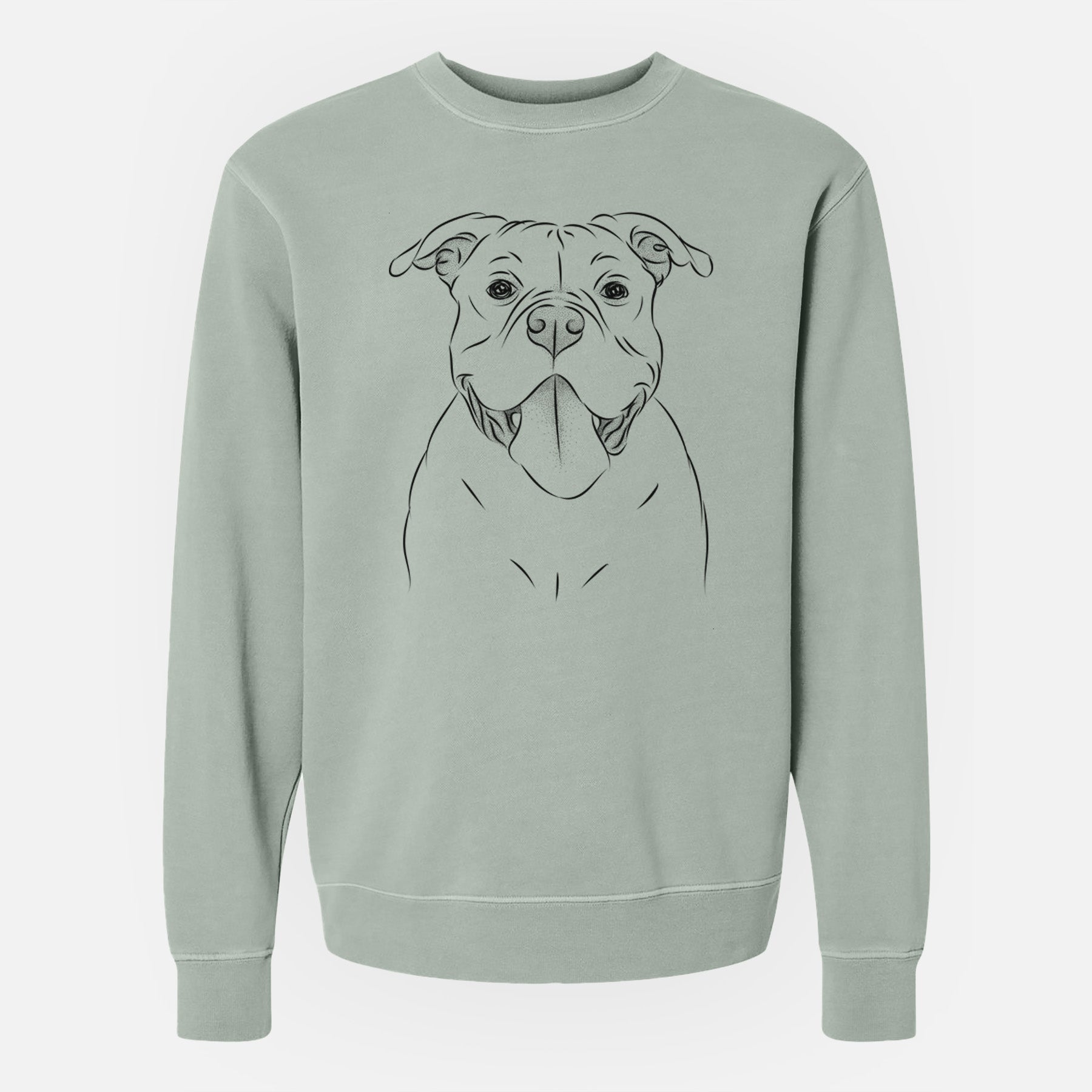 Bare Nacho the American Bully - Unisex Pigment Dyed Crew Sweatshirt