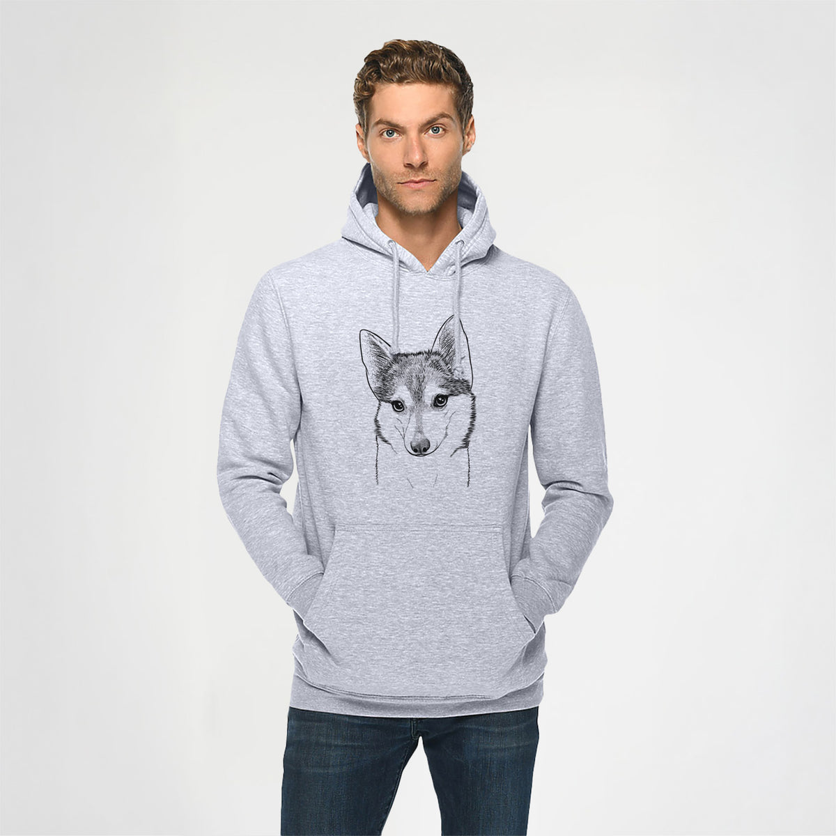 Nami the Alaskan Klee Kai- Heavyweight Fleece Hoodie