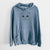 Bare Neko the Scottish Fold Cat - Unisex Pigment Dyed Hoodie