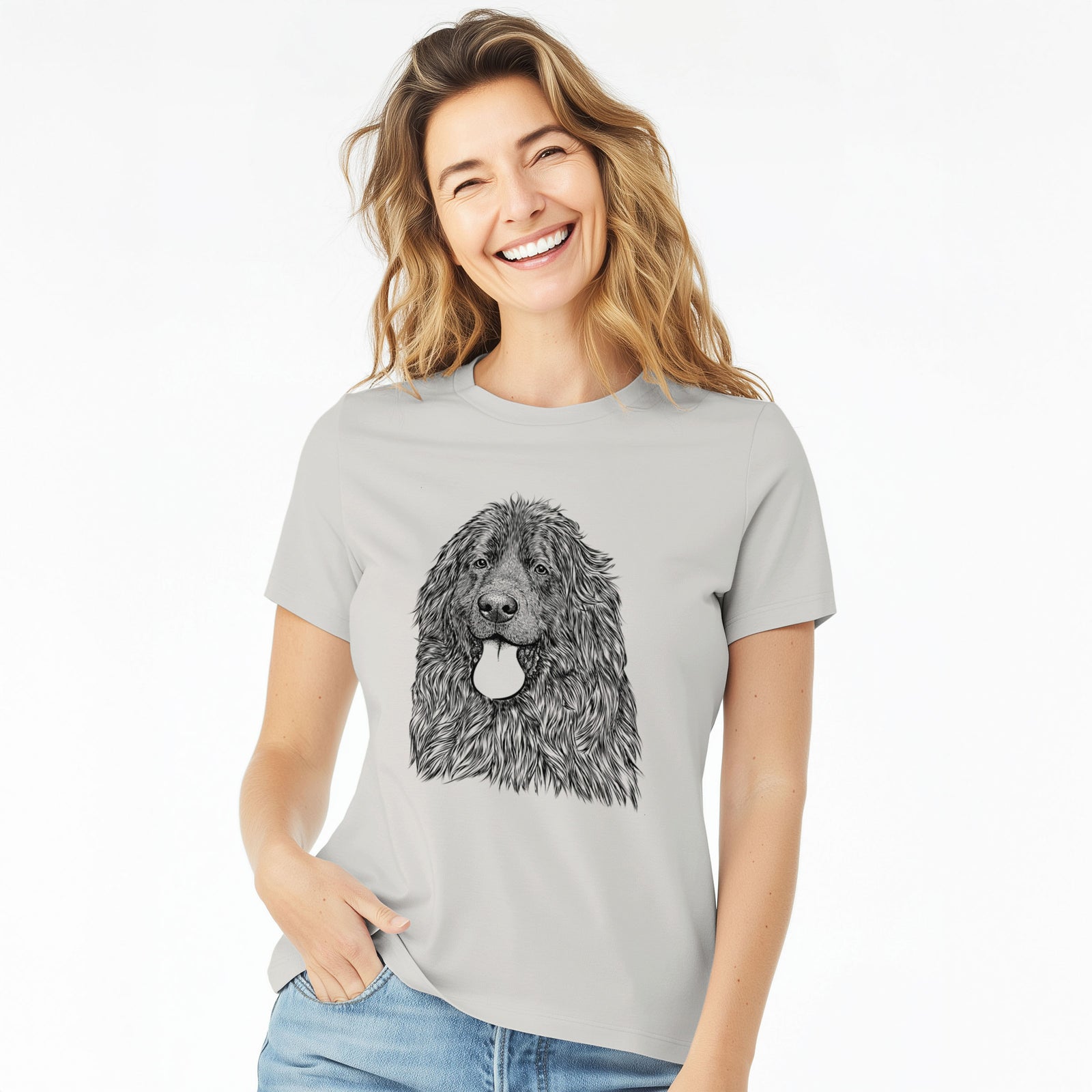 Bare Neptune the Newfoundland - Women's Lightweight Relaxed Fit 100% Cotton Crewneck
