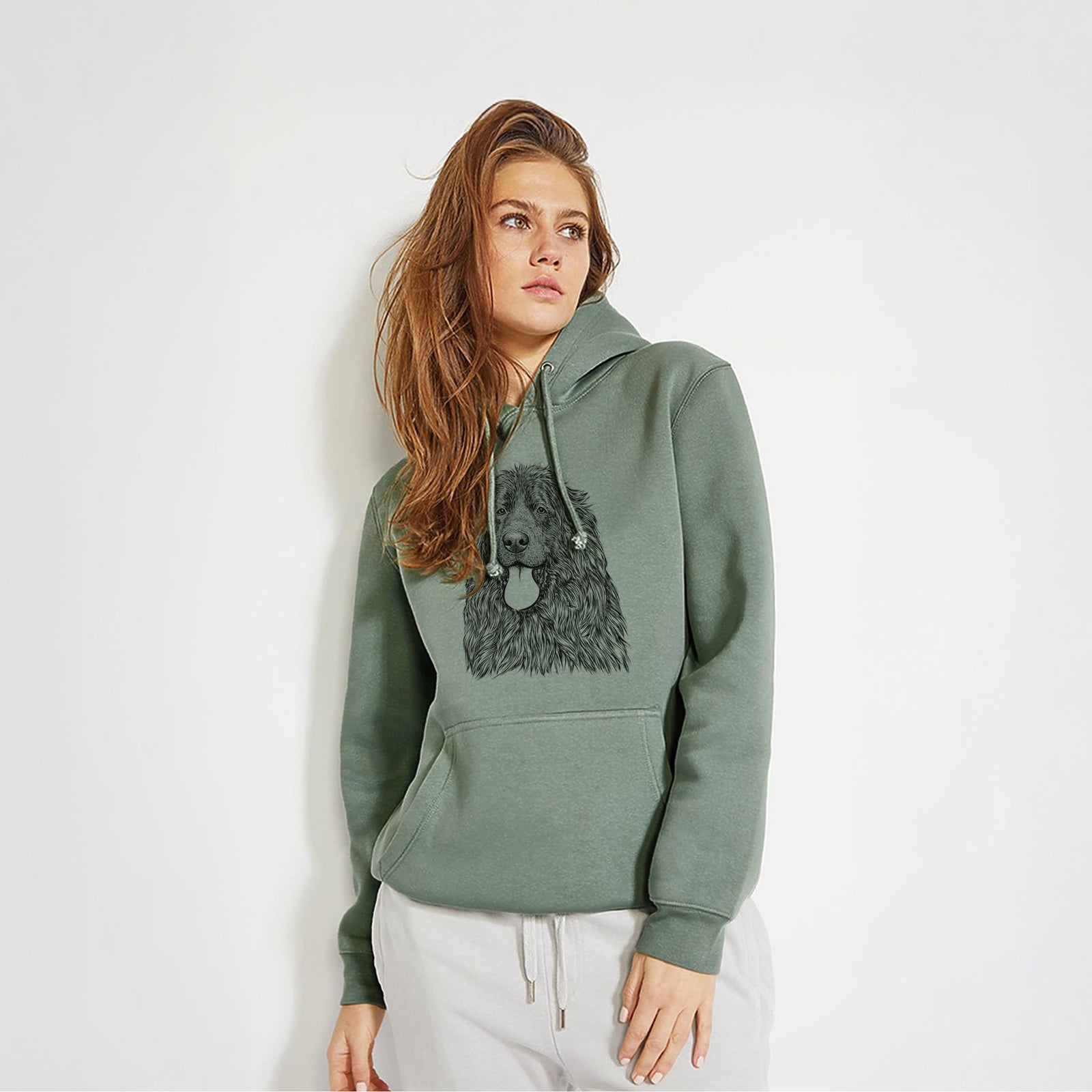 Neptune the Newfoundland- Heavyweight Fleece Hoodie