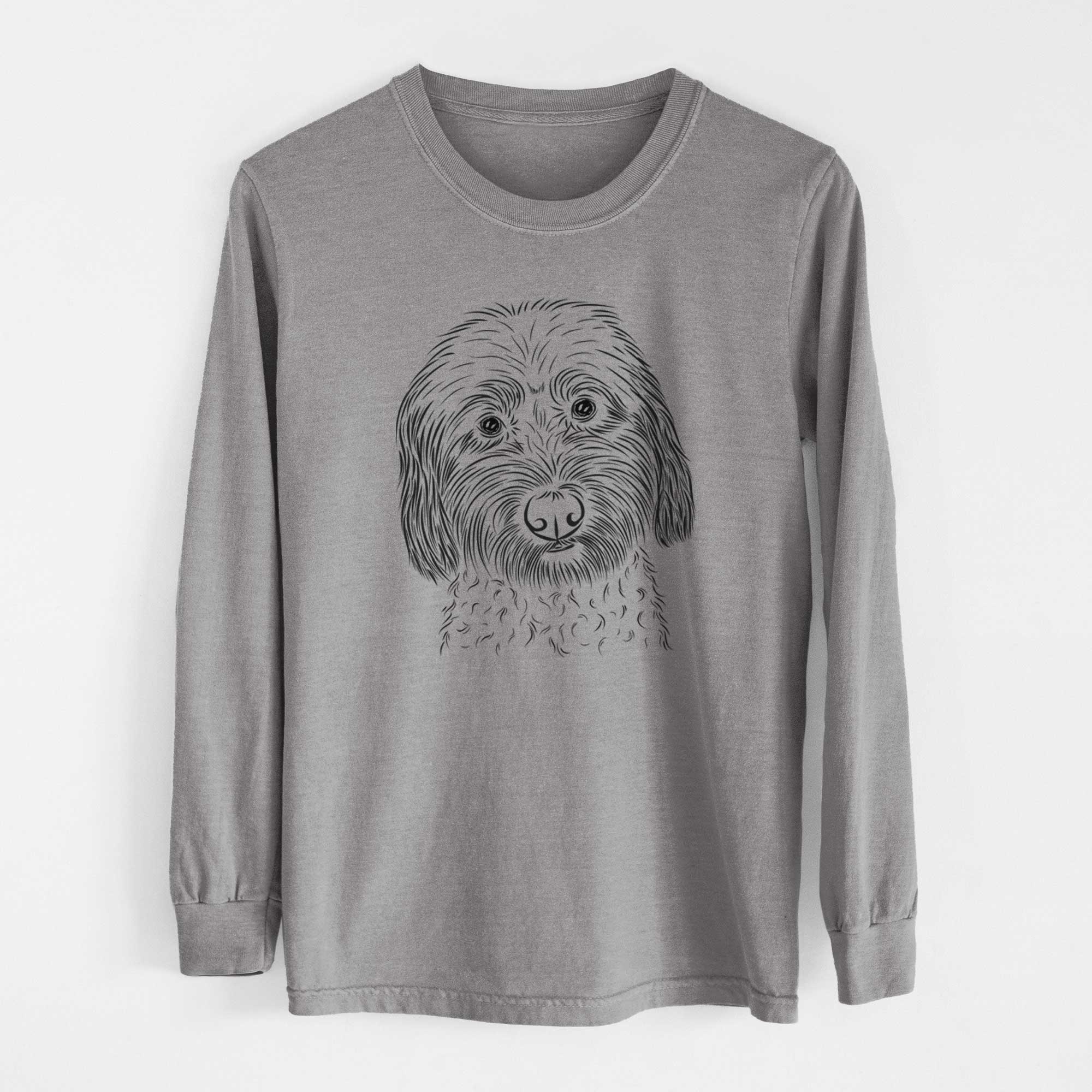 Bare Niles the Soft Coated Wheaten Terrier - Men's Heavyweight 100% Cotton Long Sleeve