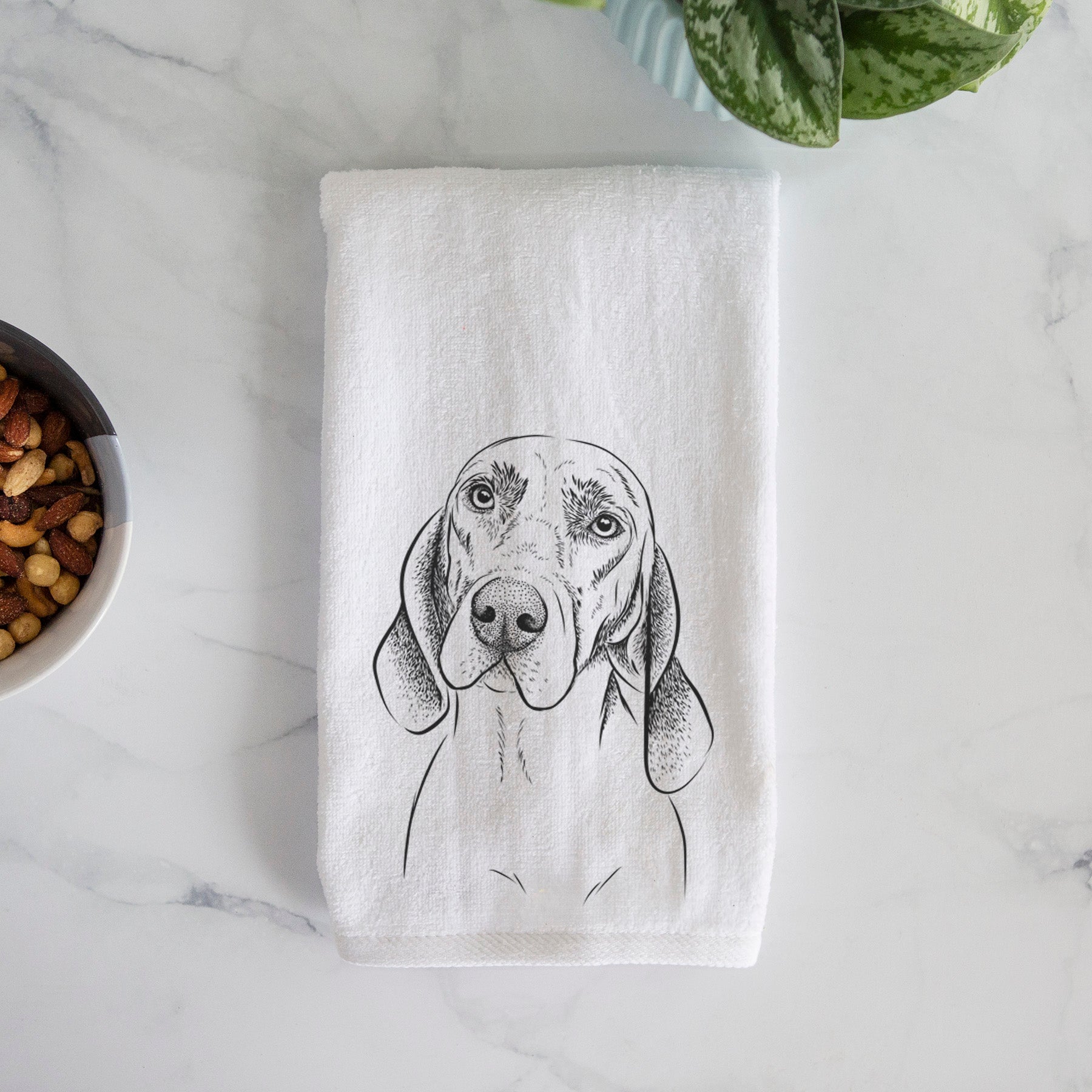 Norman the Plott Hound Premium Hand Towel