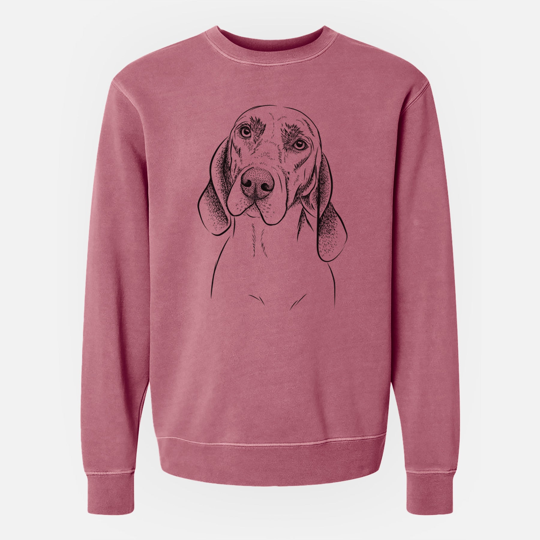 Bare Norman the Plott Hound - Unisex Pigment Dyed Crew Sweatshirt