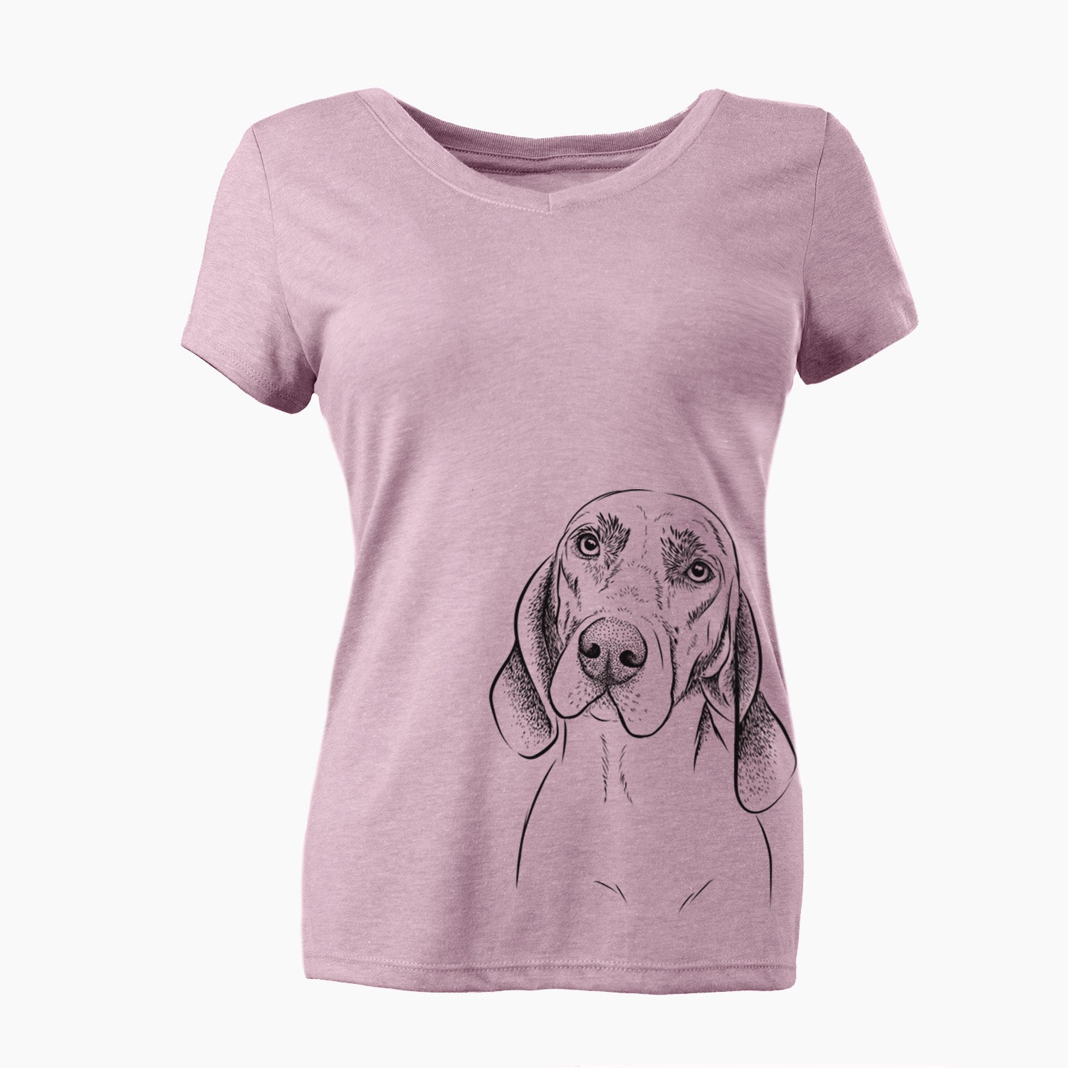 Bare Norman the Plott Hound - Women's V-neck Shirt