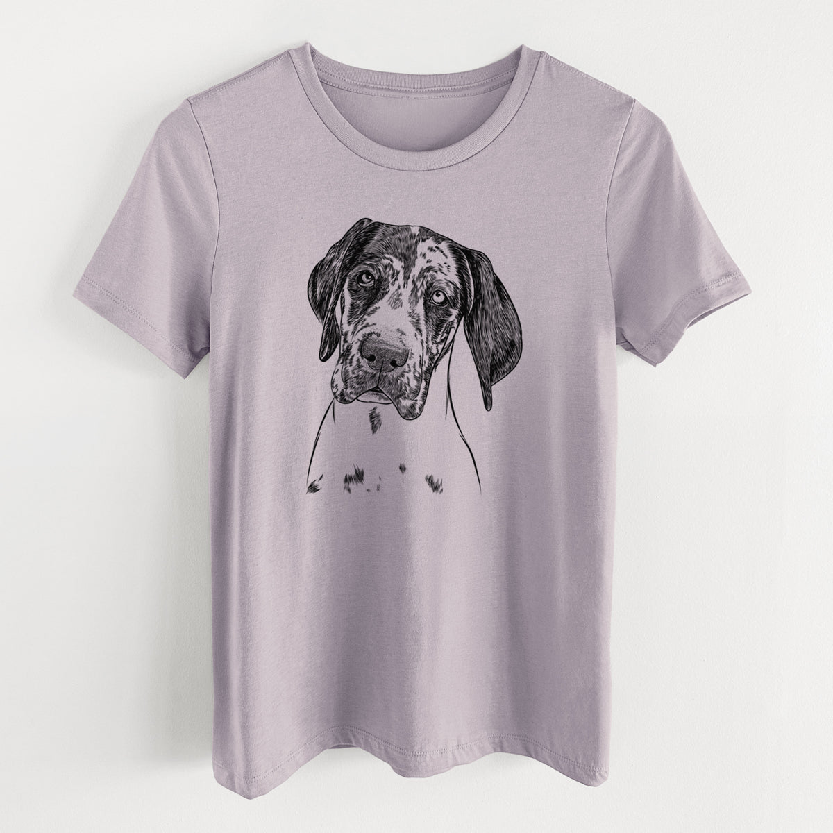 Bare Nyx the Great Dane - Women&#39;s Lightweight Relaxed Fit 100% Cotton Crewneck