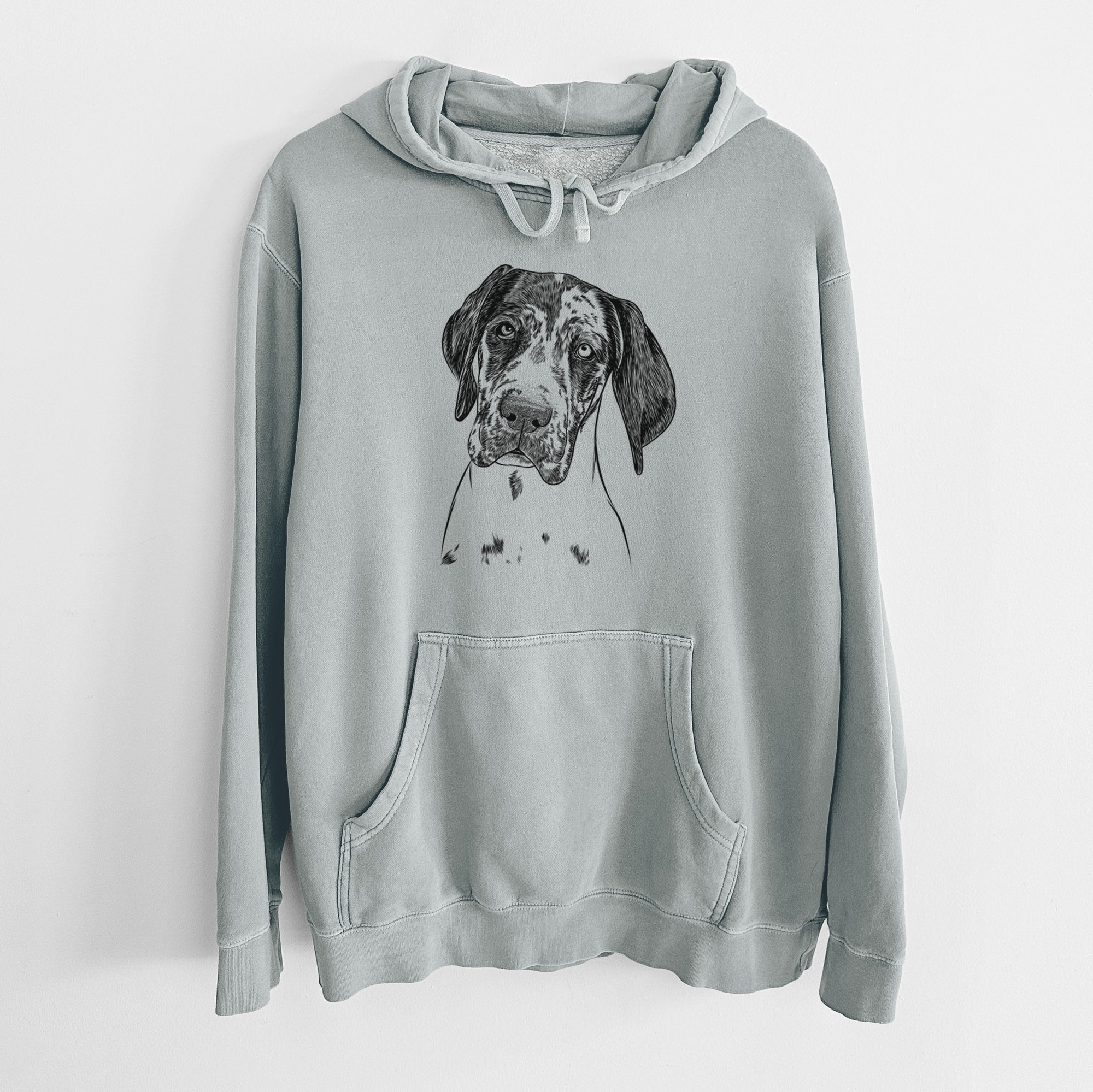 Bare Nyx the Great Dane - Unisex Pigment Dyed Hoodie