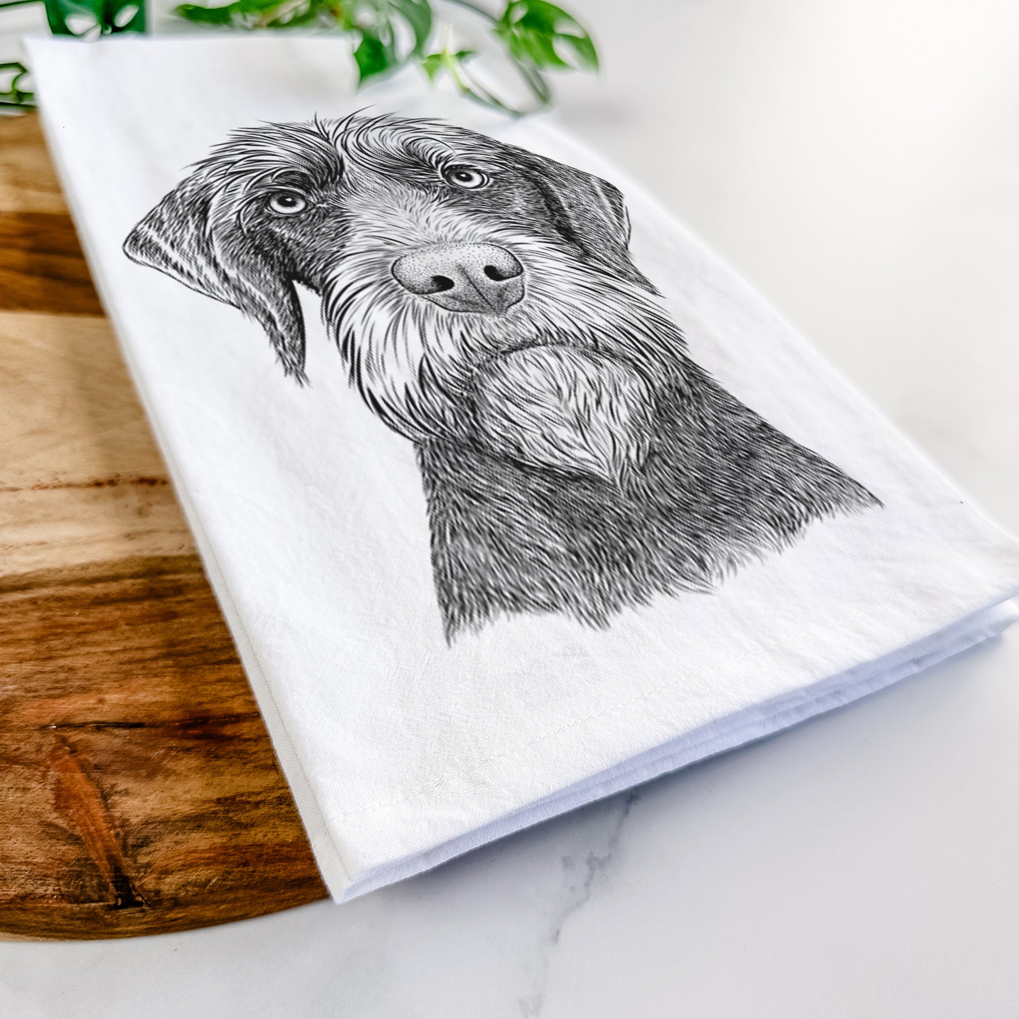 Oakley the Pudelpointer Tea Towel