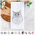 Olive the Cat Tea Towel