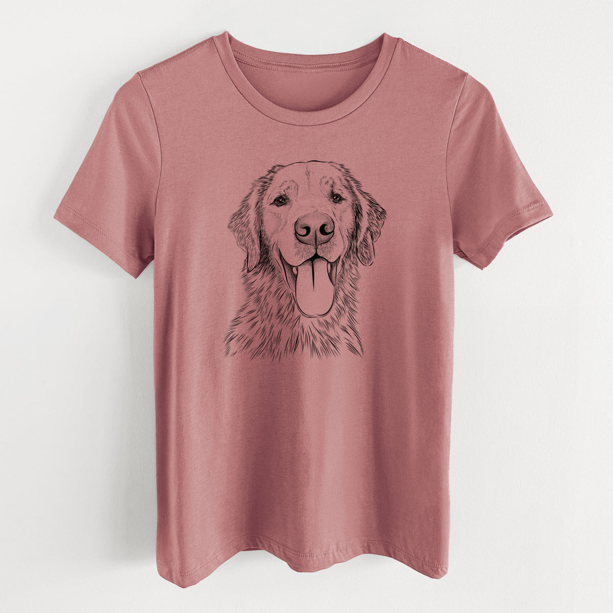 Bare Oliver Tredup the Golden Retriever - Women's Lightweight Relaxed Fit 100% Cotton Crewneck