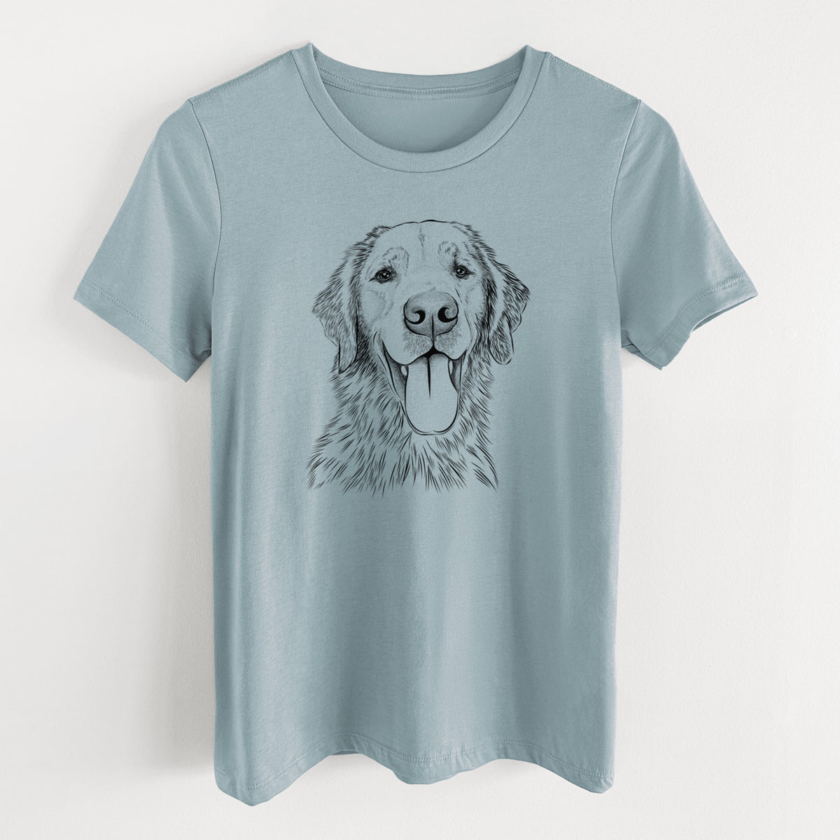 Bare Oliver Tredup the Golden Retriever - Women's Lightweight Relaxed Fit 100% Cotton Crewneck