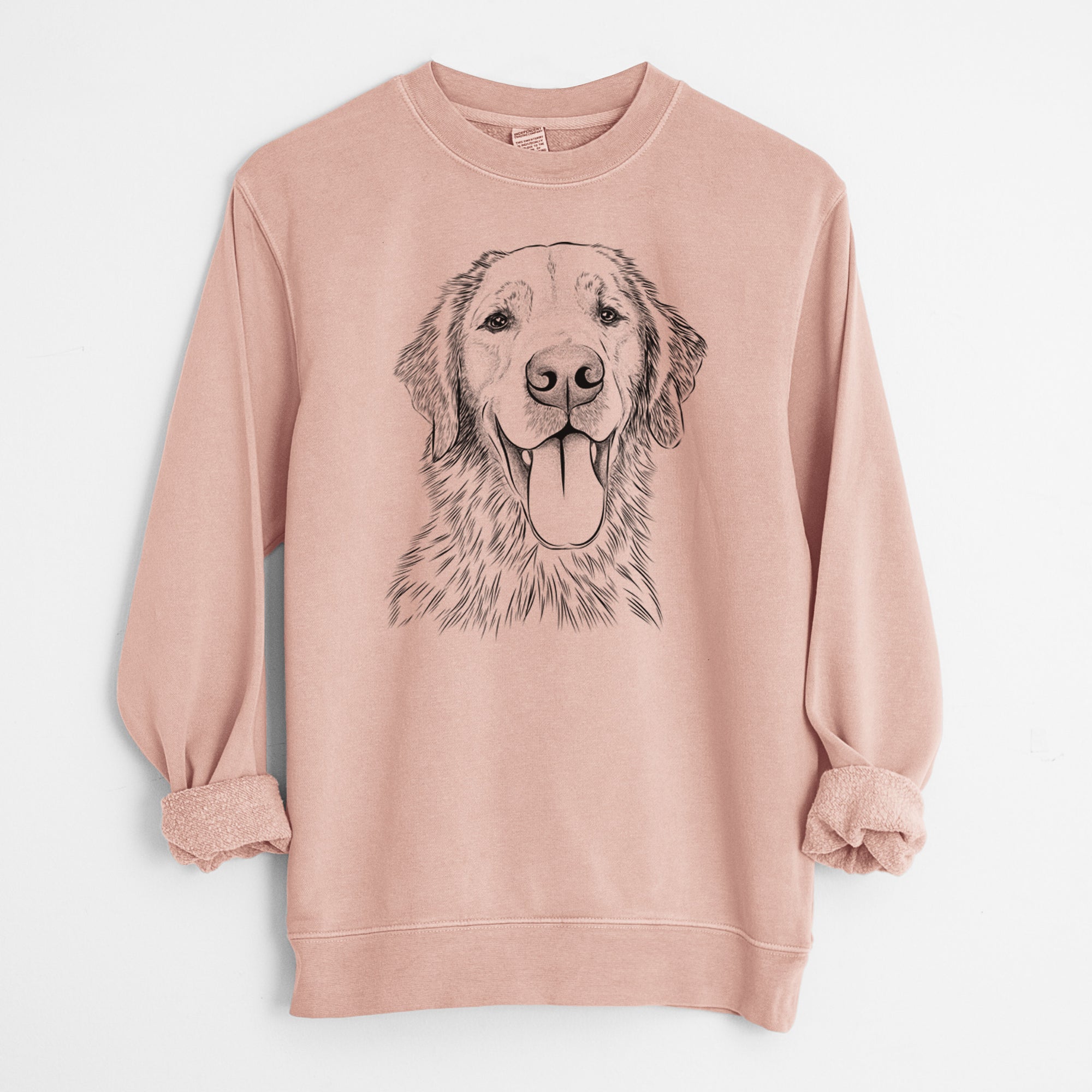 Bare Oliver Tredup the Golden Retriever - Unisex Pigment Dyed Crew Sweatshirt