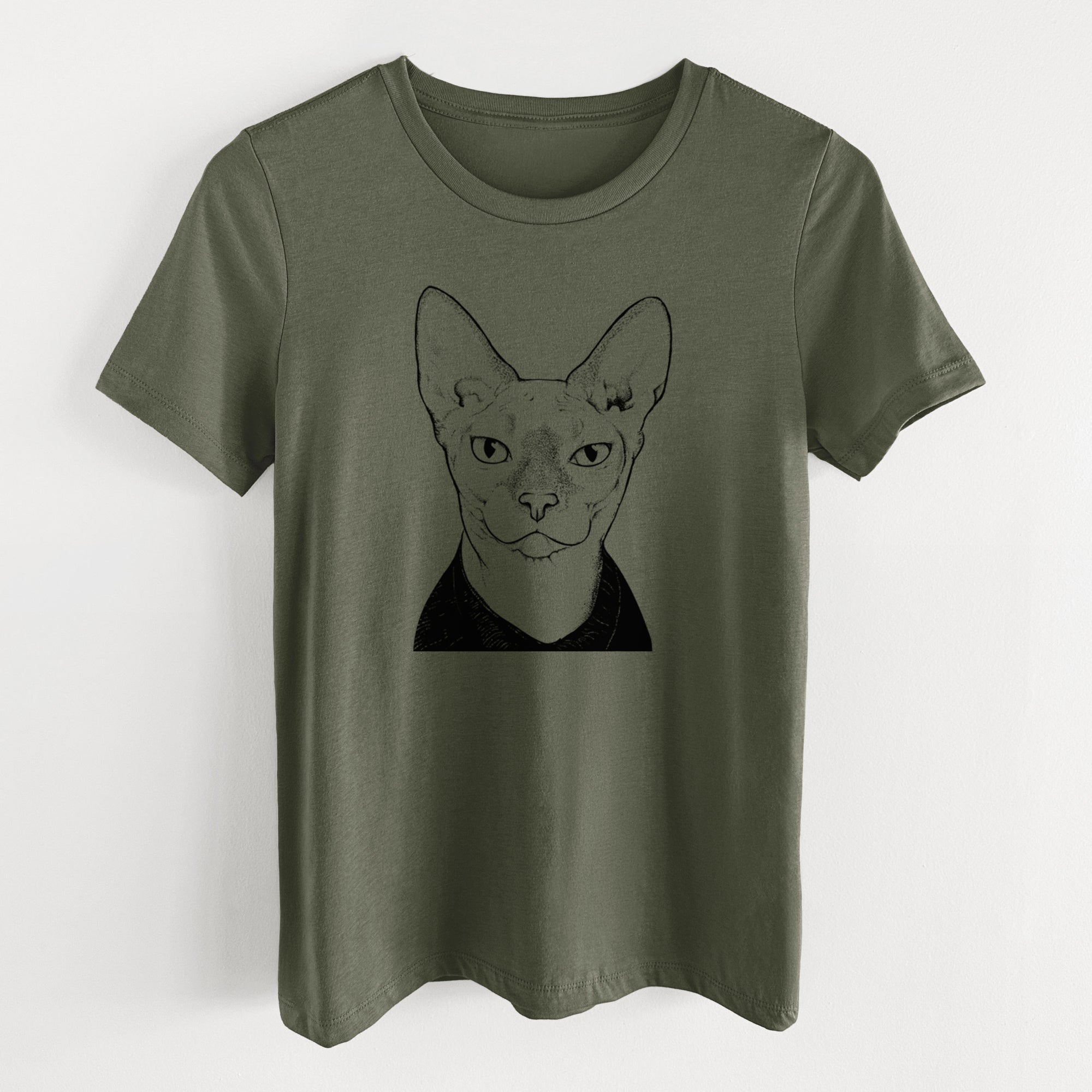 Bare Oliver Watson the Sphynx Cat - Women's Lightweight Relaxed Fit 100% Cotton Crewneck