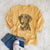 Bare Onyx the Labrador Retriever - Men's Heavyweight 100% Cotton Long Sleeve