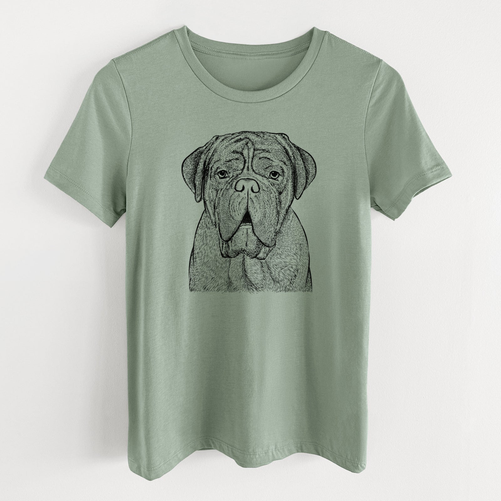 Bare Optimus the Dogue de Bordeaux - Women's Lightweight Relaxed Fit 100% Cotton Crewneck