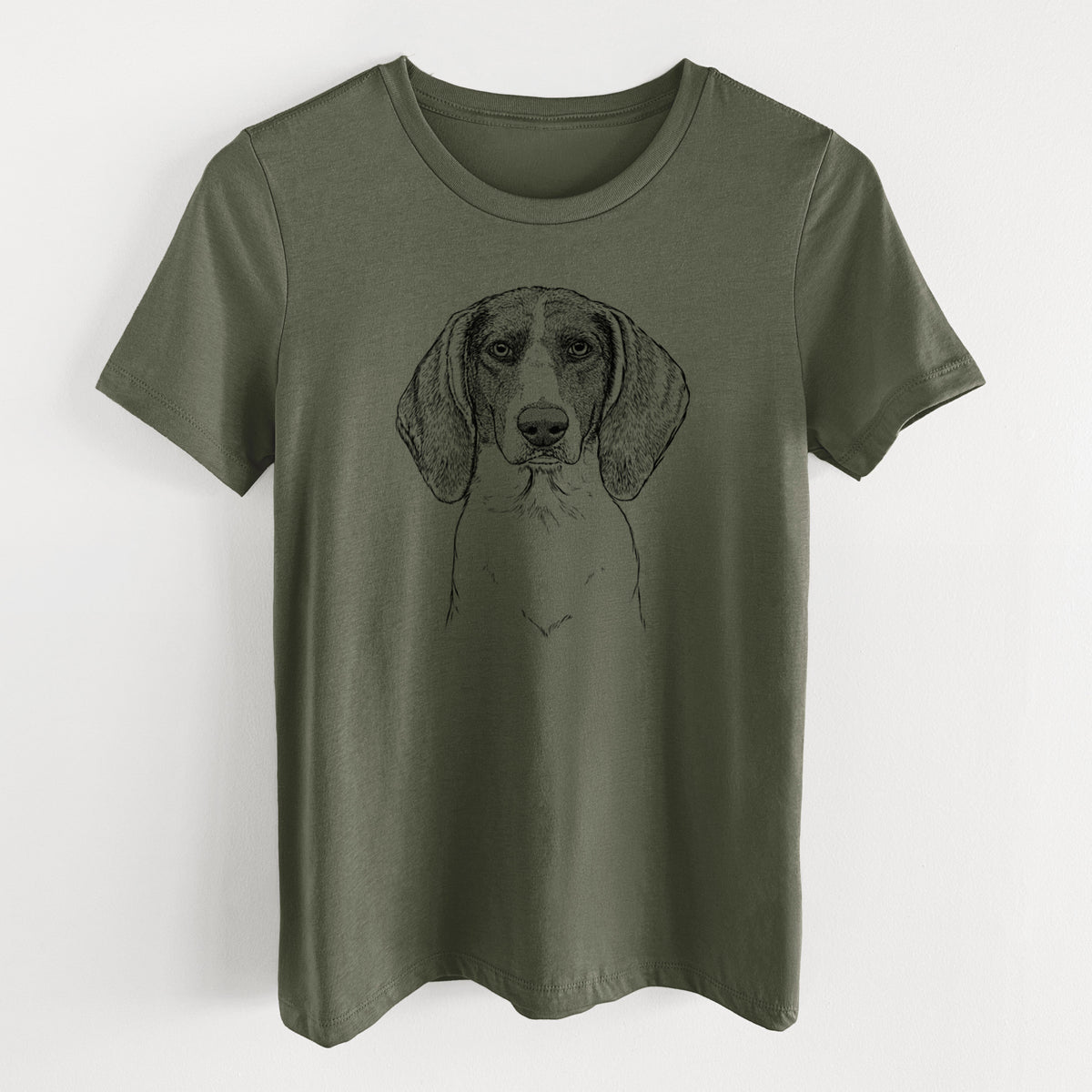 Bare Orin the Treeing Walker Coonhound - Women's Lightweight Relaxed Fit 100% Cotton Crewneck