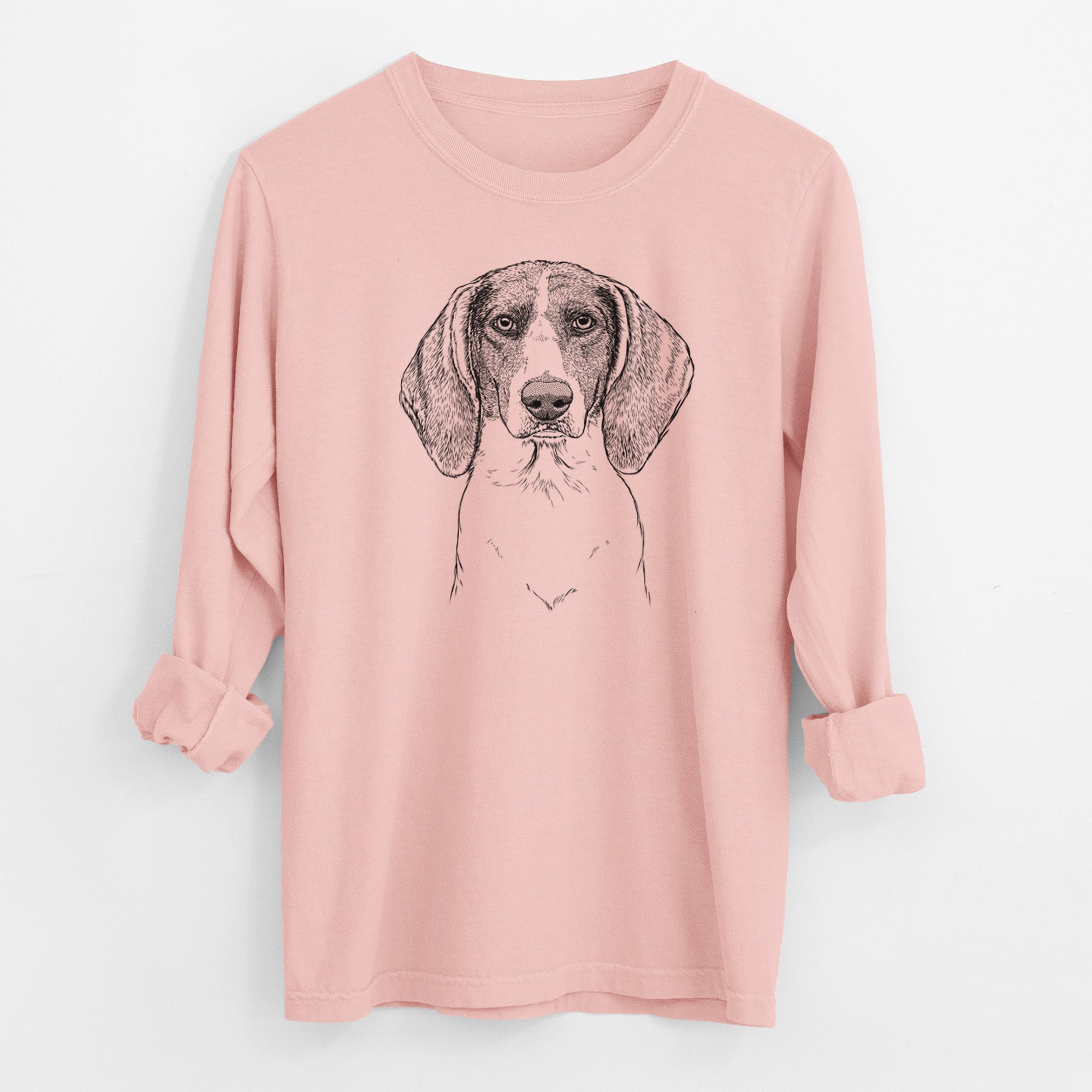 Bare Orin the Treeing Walker Coonhound - Men's Heavyweight 100% Cotton Long Sleeve