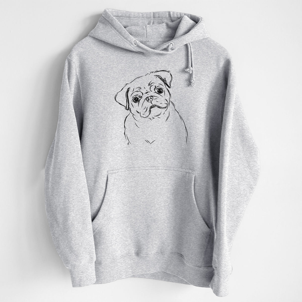 Otis the Pug- Heavyweight Fleece Hoodie