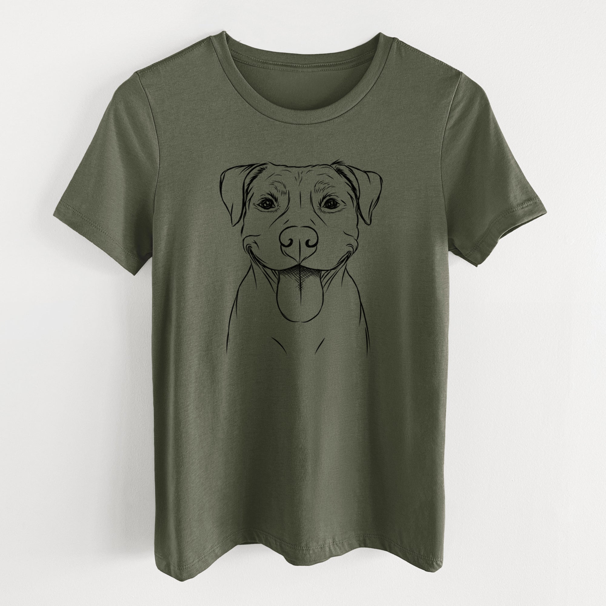 Bare Parker the Pitbull - Women's Lightweight Relaxed Fit 100% Cotton Crewneck