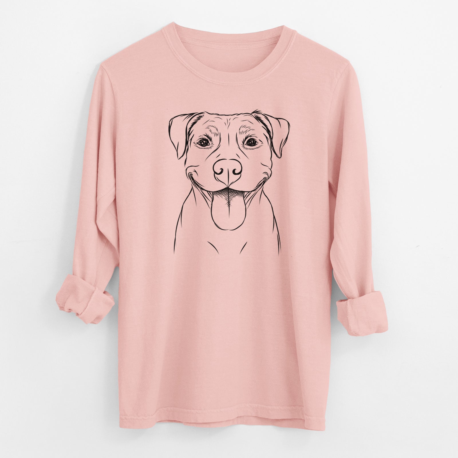 Bare Parker the Pitbull - Men's Heavyweight 100% Cotton Long Sleeve