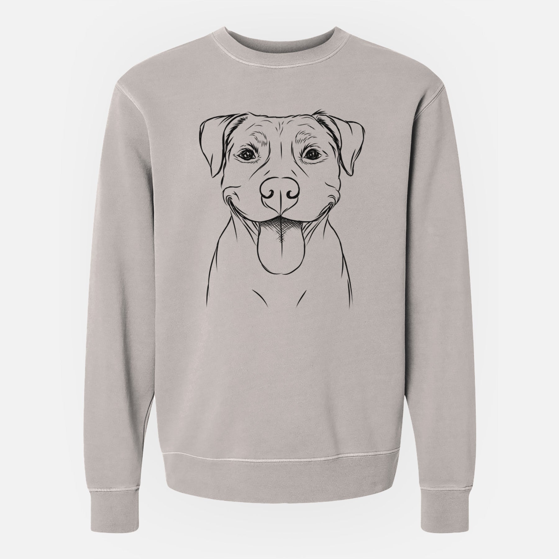 Bare Parker the Pitbull - Unisex Pigment Dyed Crew Sweatshirt