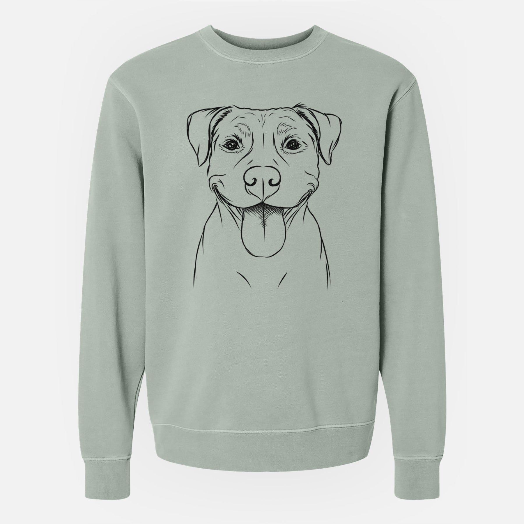 Bare Parker the Pitbull - Unisex Pigment Dyed Crew Sweatshirt