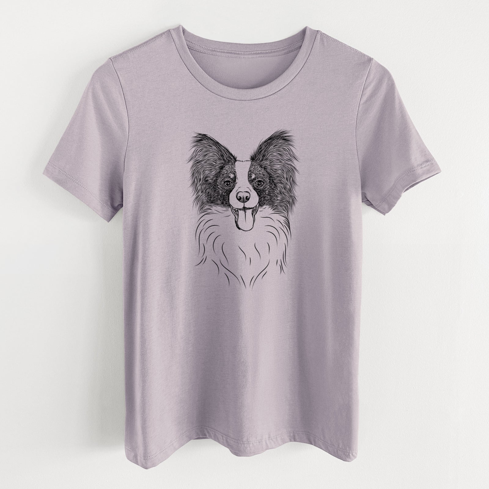 Bare Patrick the Papillon - Women's Lightweight Relaxed Fit 100% Cotton Crewneck