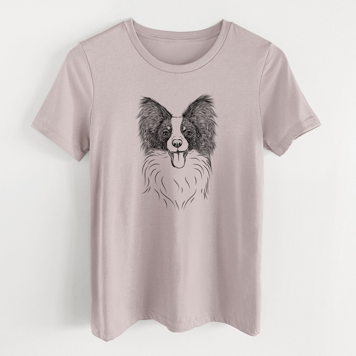 Bare Patrick the Papillon - Women's Lightweight Relaxed Fit 100% Cotton Crewneck