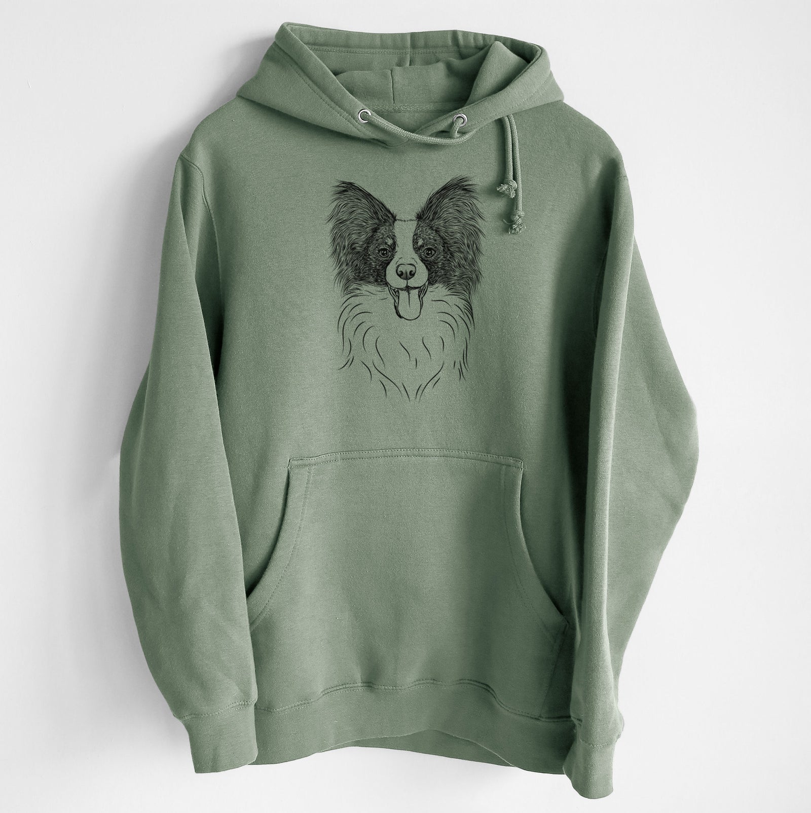 Patrick the Papillon- Heavyweight Fleece Hoodie