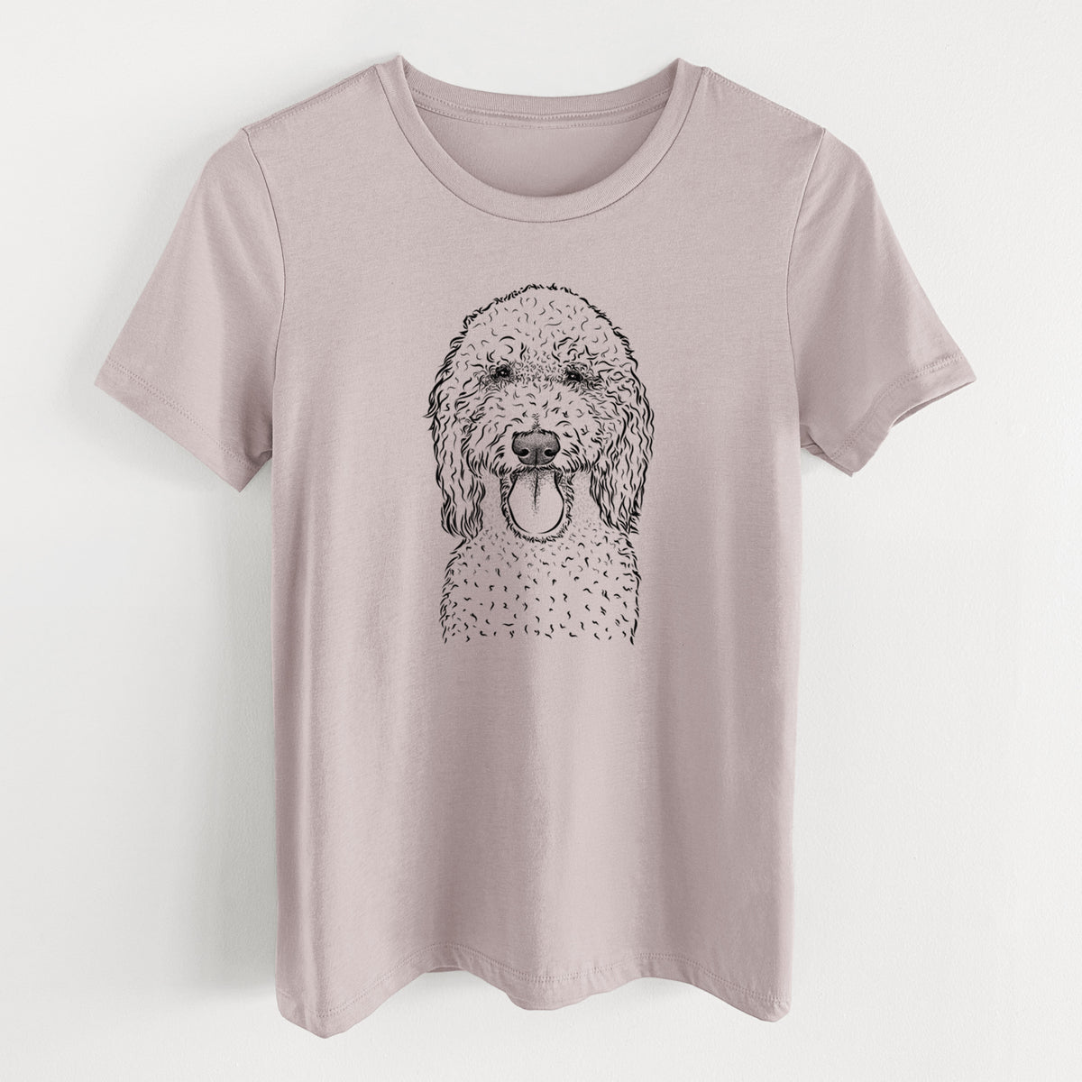 Bare Pavlov the Goldendoodle - Women's Lightweight Relaxed Fit 100% Cotton Crewneck