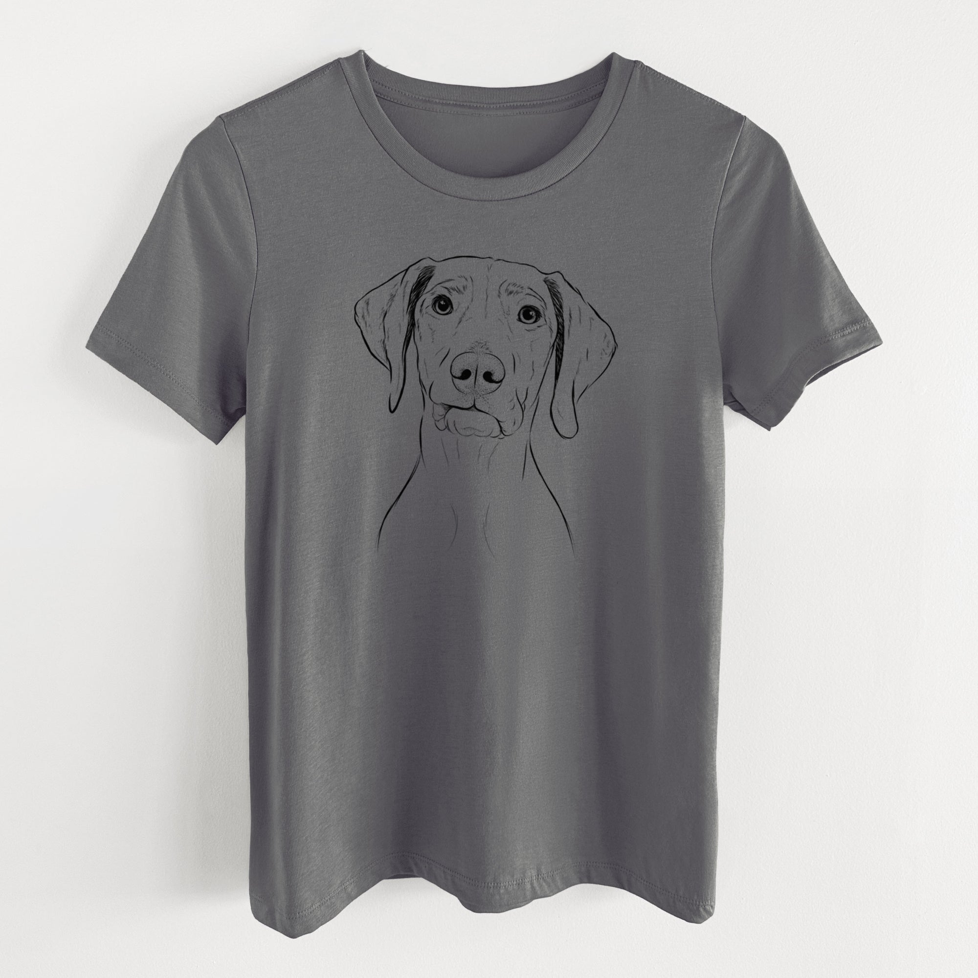 Bare Pawley the Vizsla - Women's Lightweight Relaxed Fit 100% Cotton Crewneck