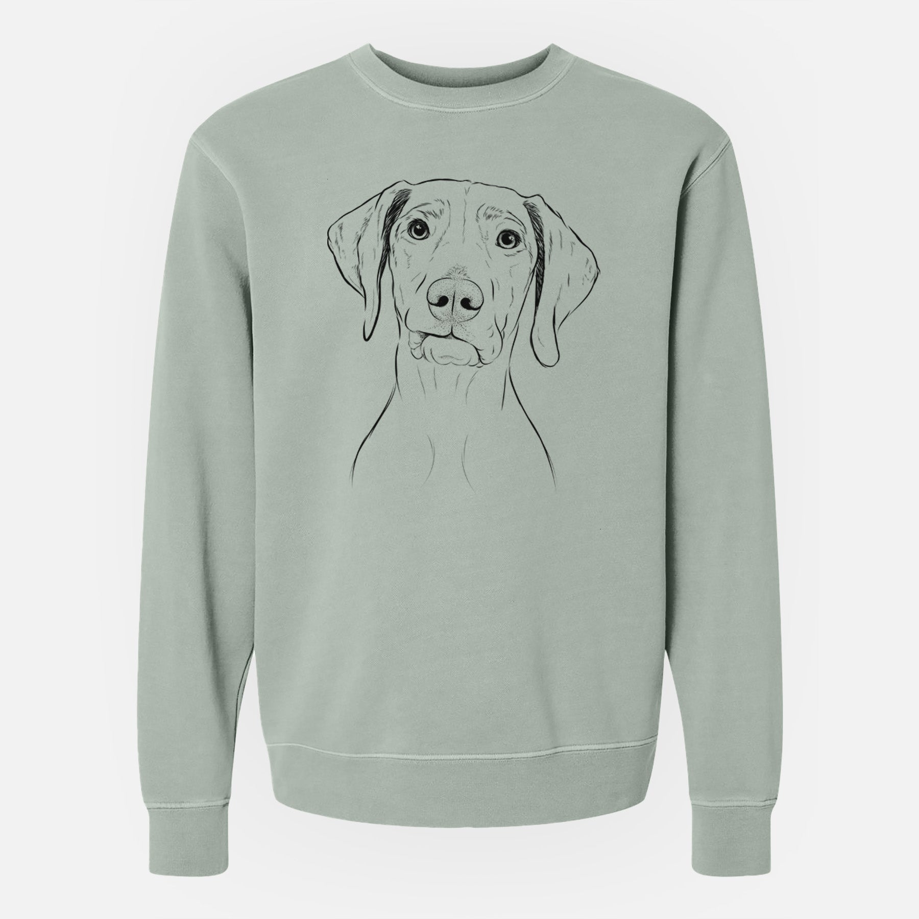 Bare Pawley the Vizsla - Unisex Pigment Dyed Crew Sweatshirt