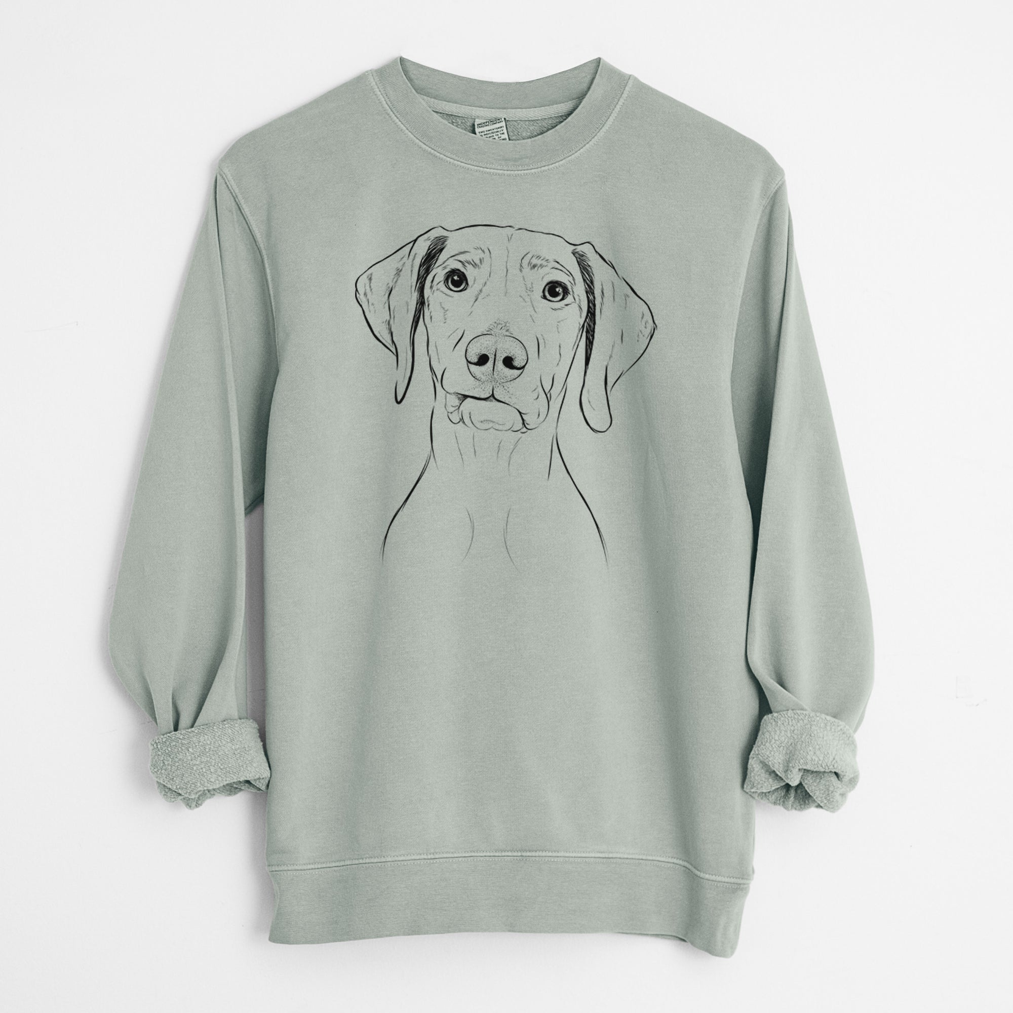 Bare Pawley the Vizsla - Unisex Pigment Dyed Crew Sweatshirt